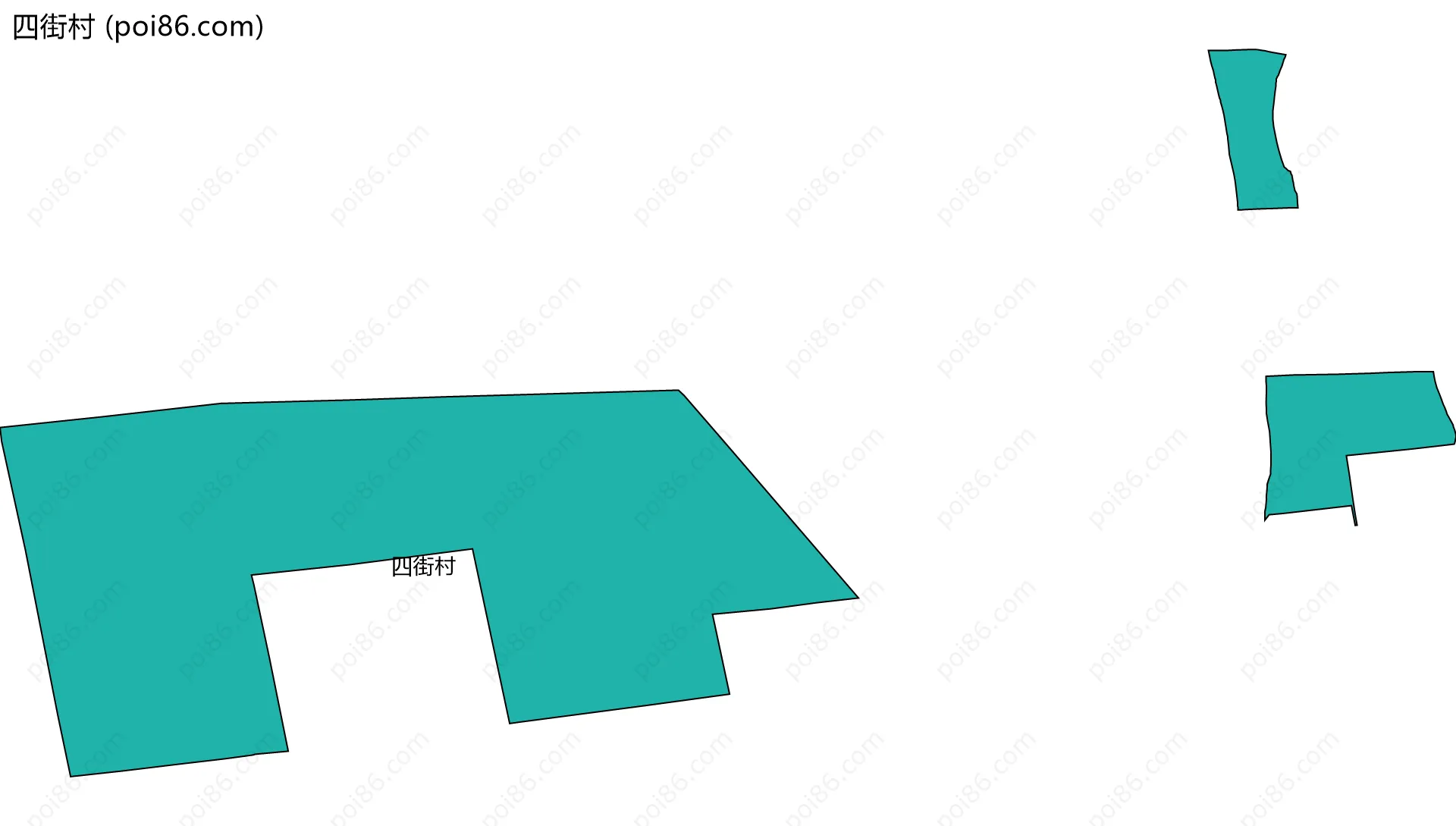 四街村边界地图