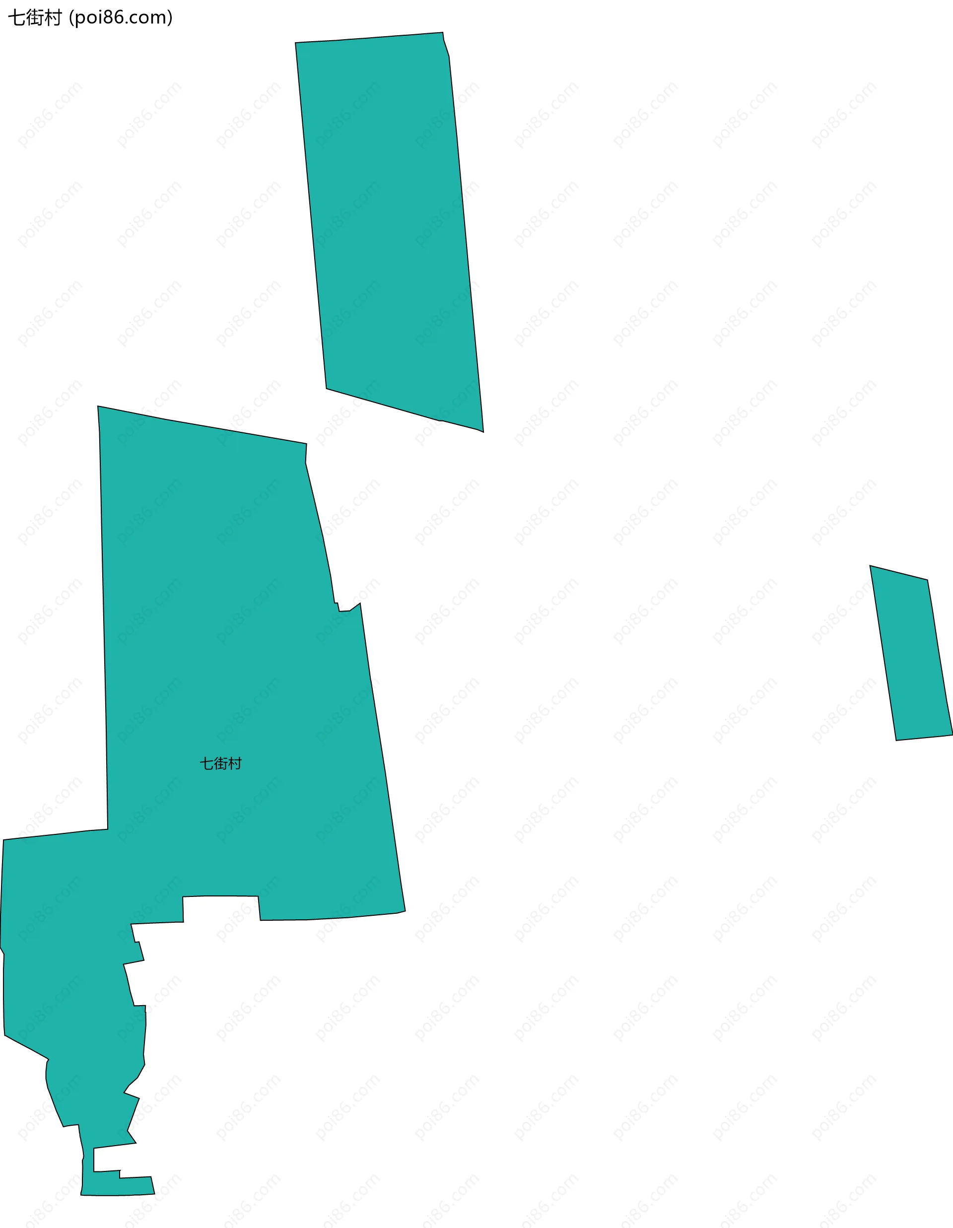 七街村边界地图