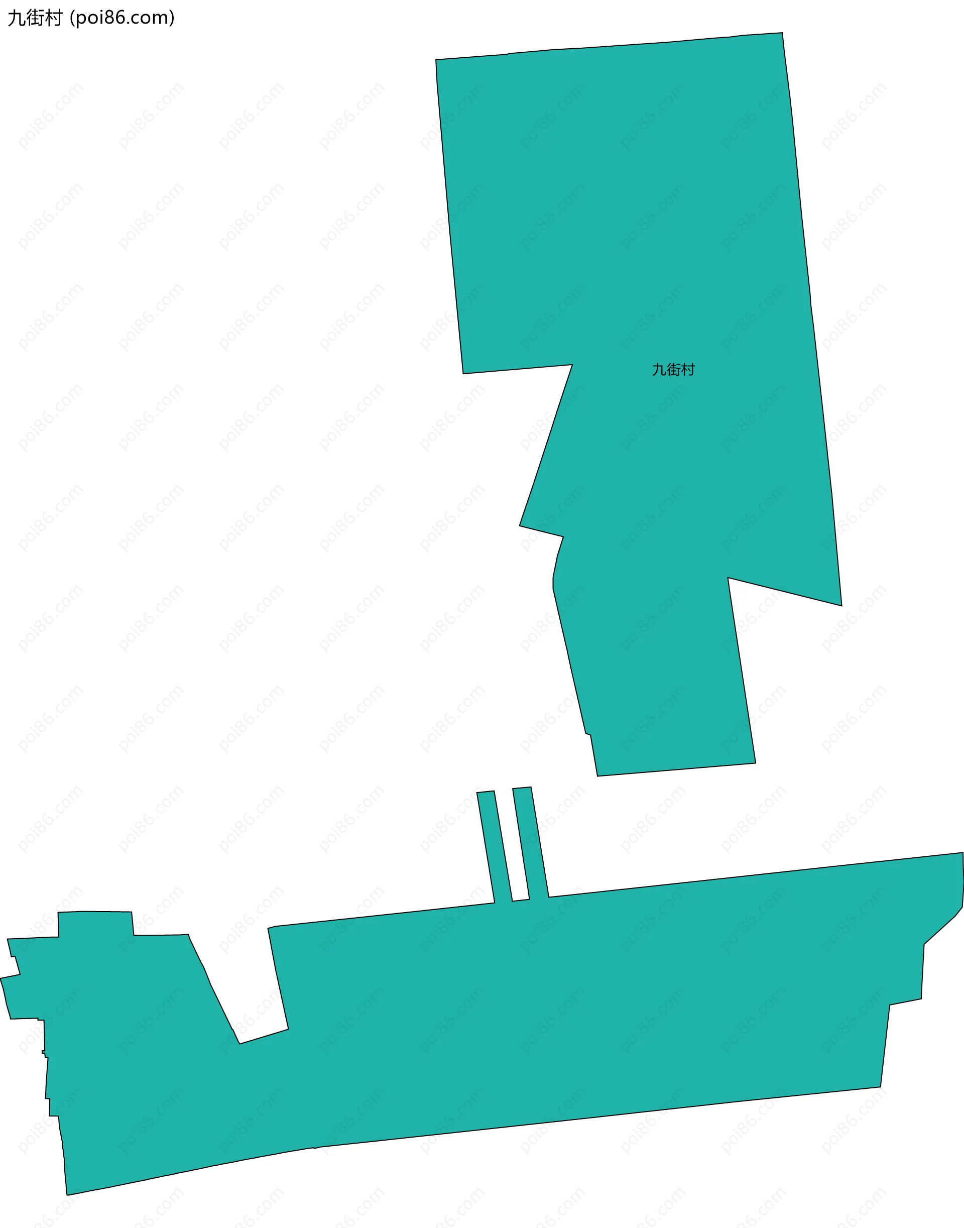 九街村边界地图