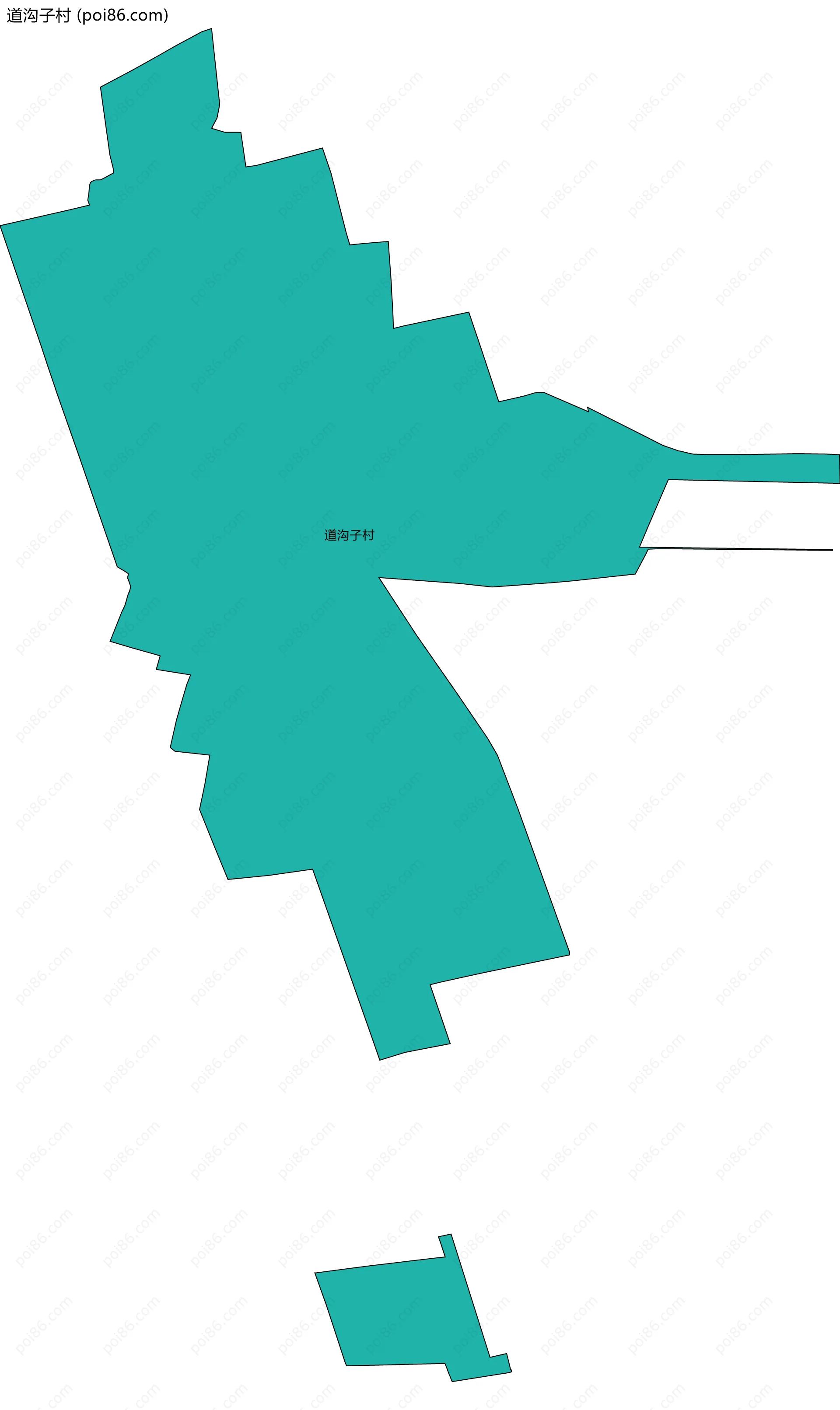 道沟子村边界地图