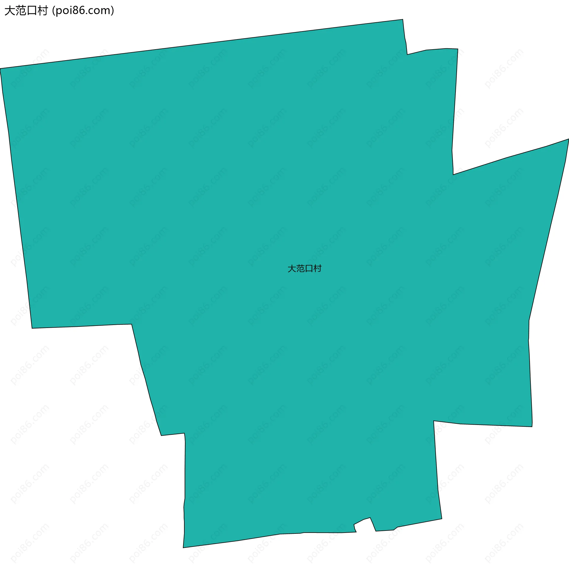 大范口村边界地图