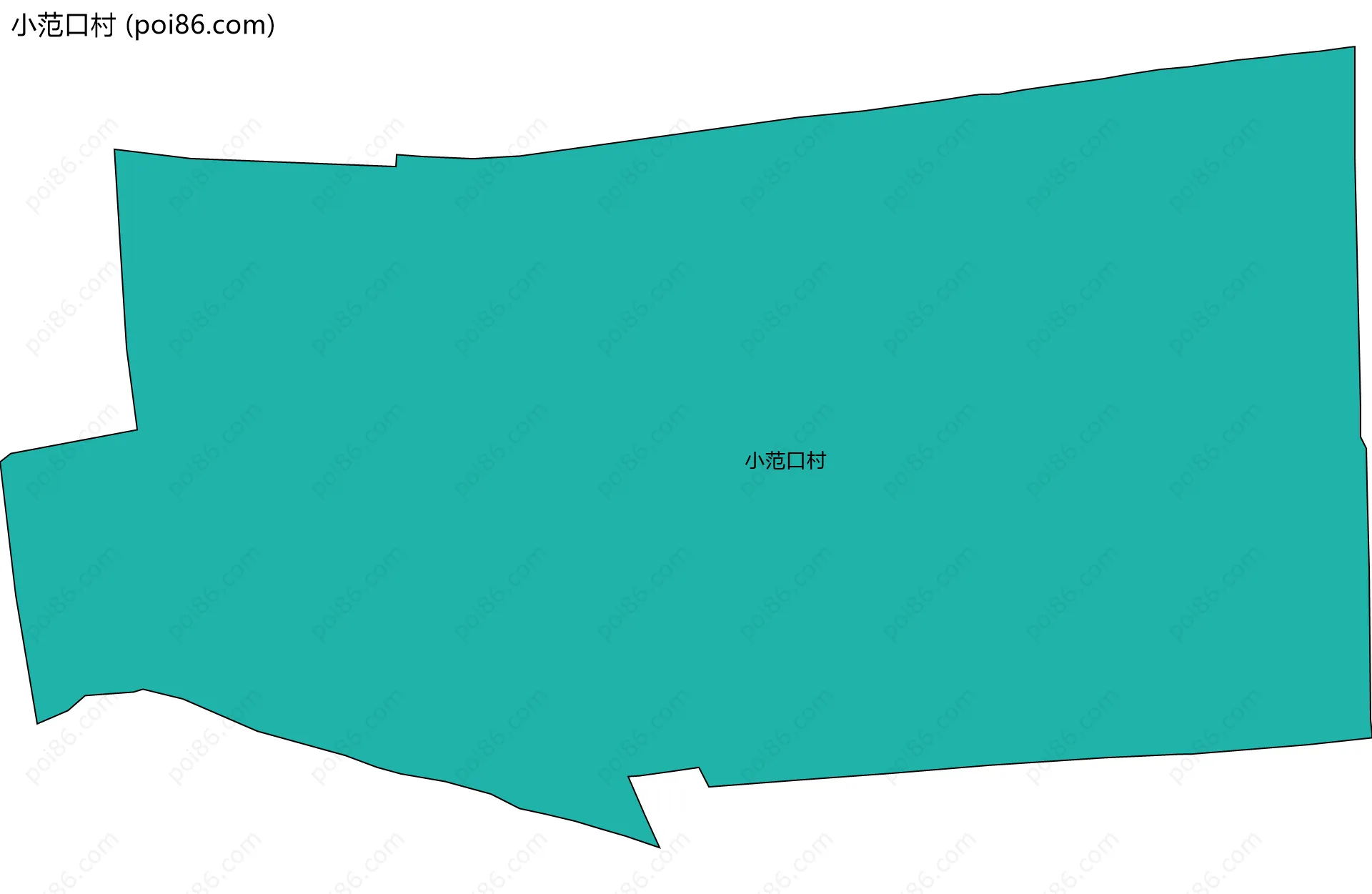 小范口村边界地图