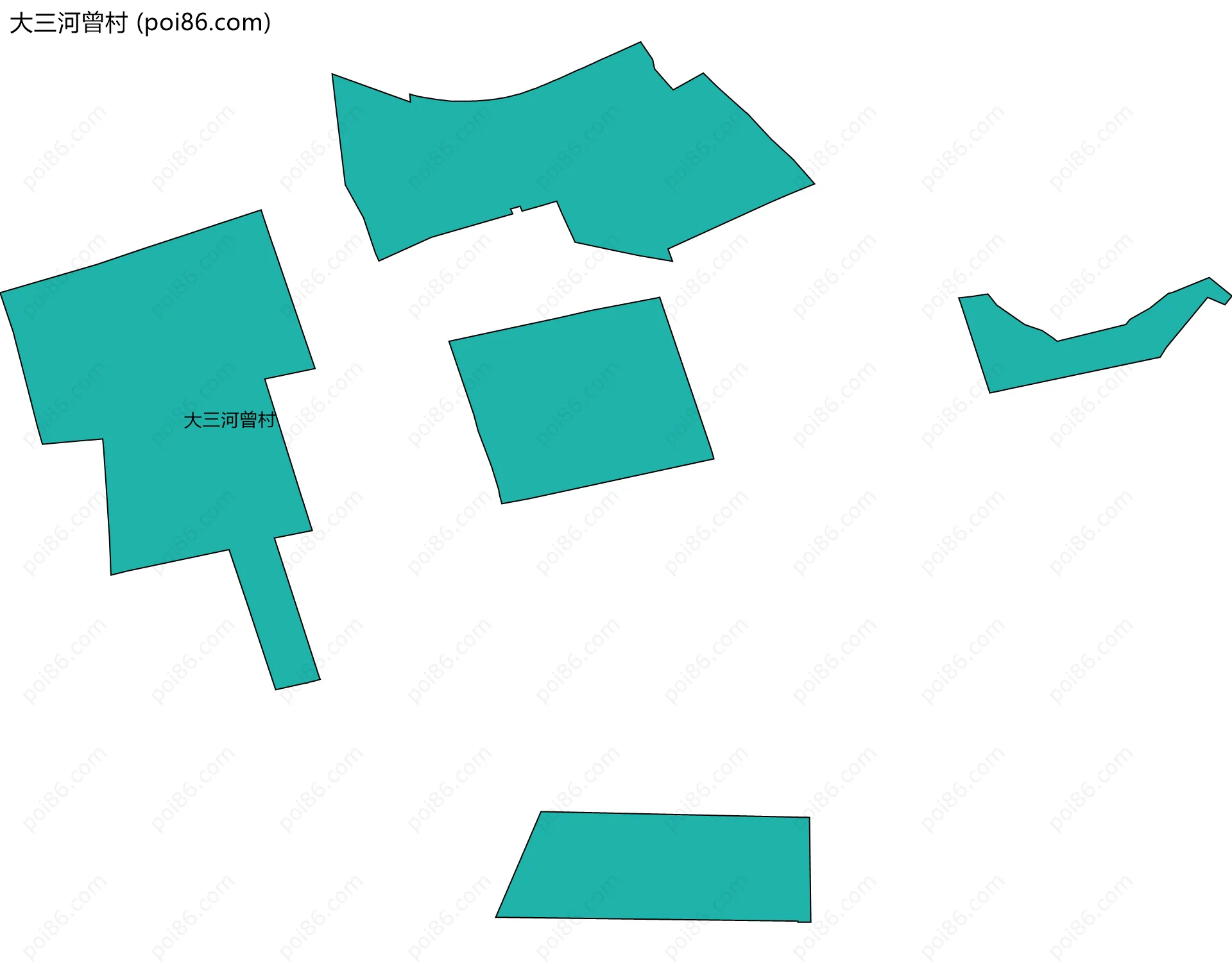大三河曾村边界地图