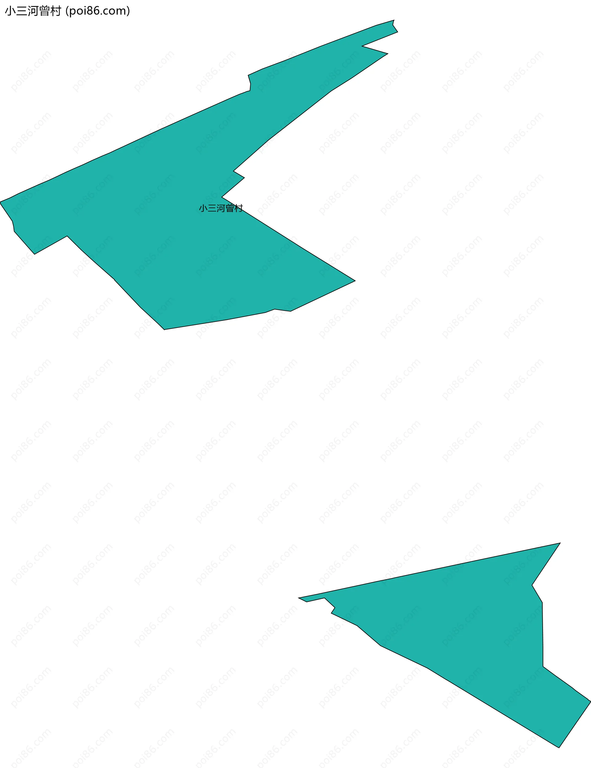 小三河曾村边界地图