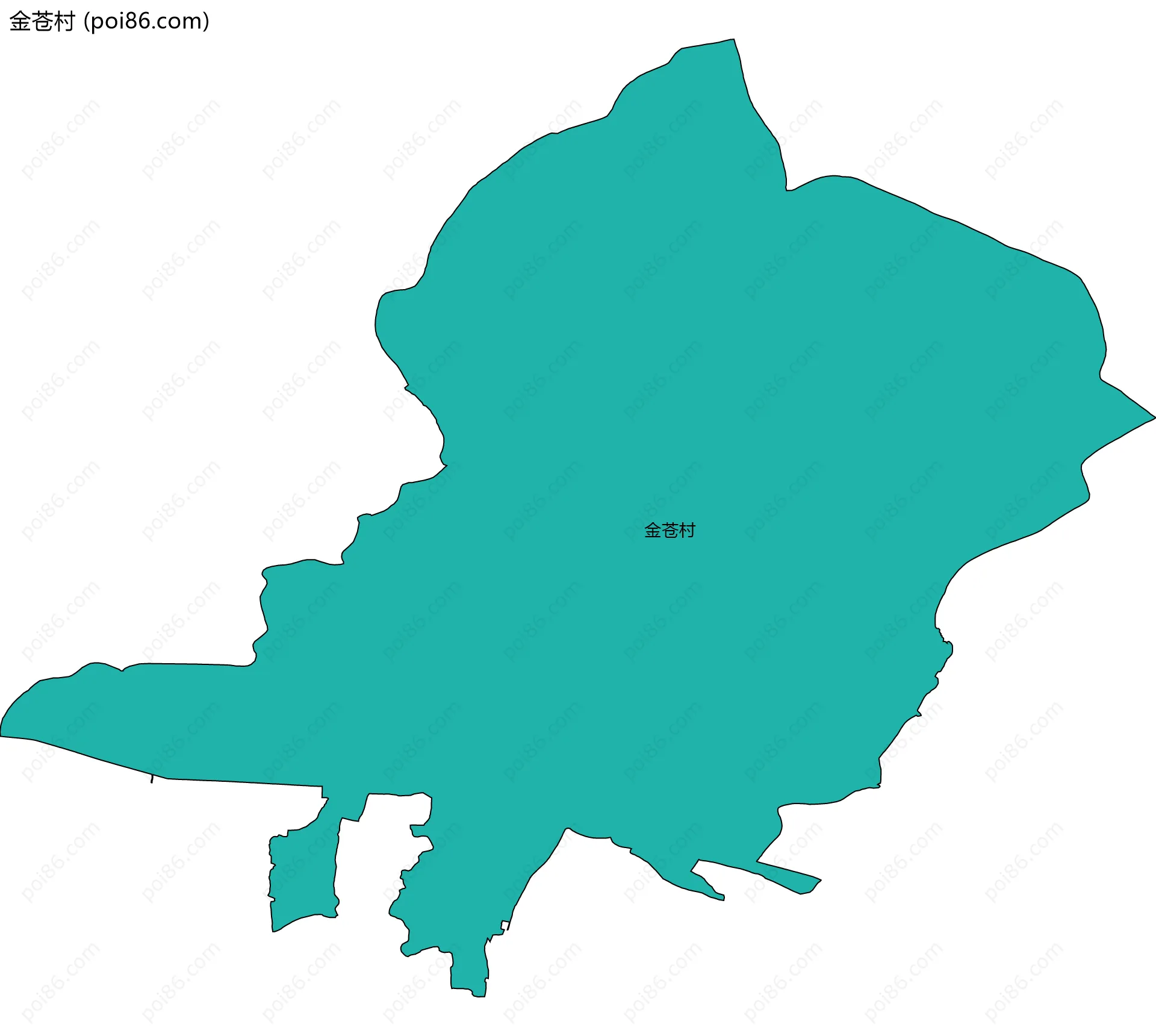 金苍村边界地图