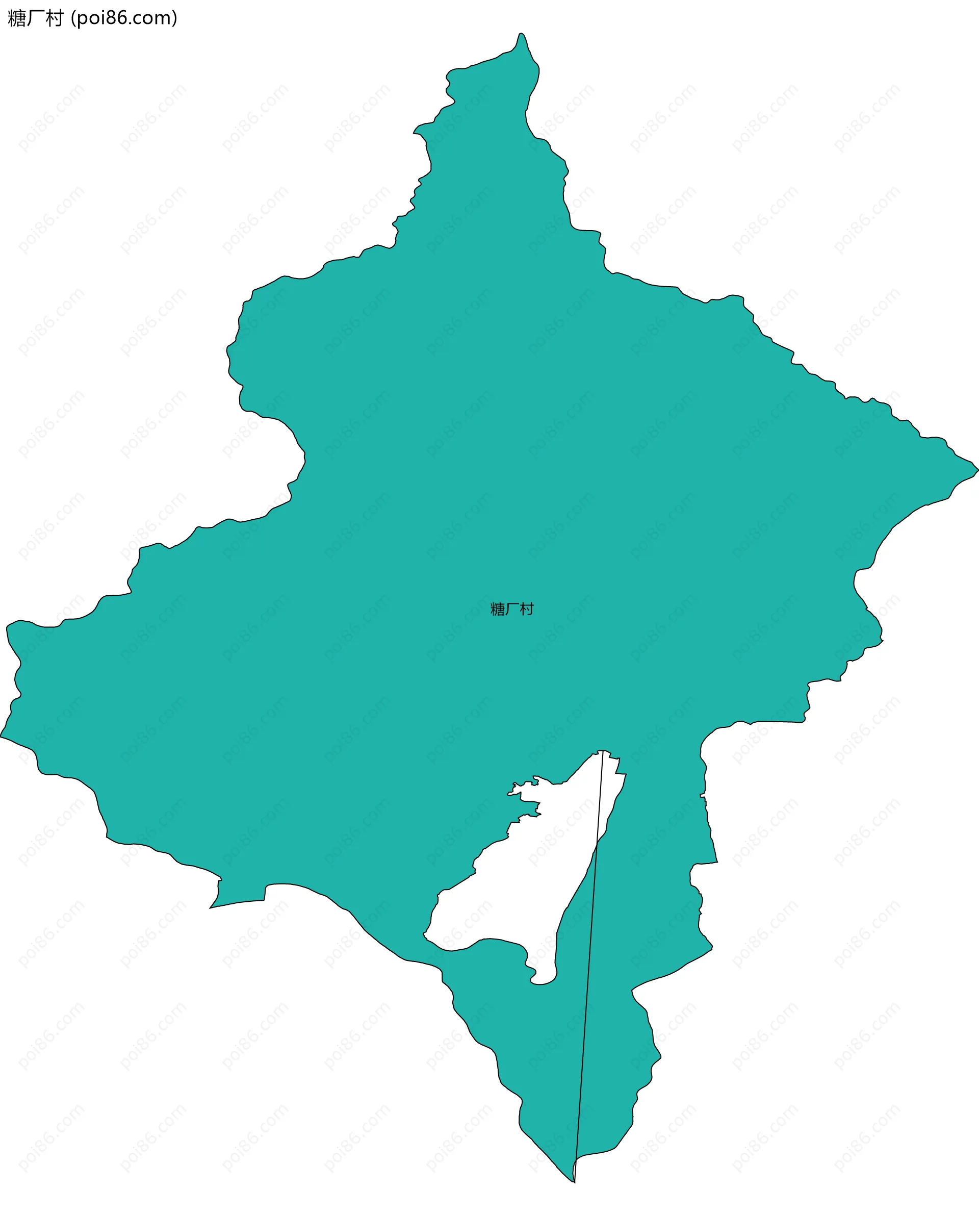 糖厂村边界地图