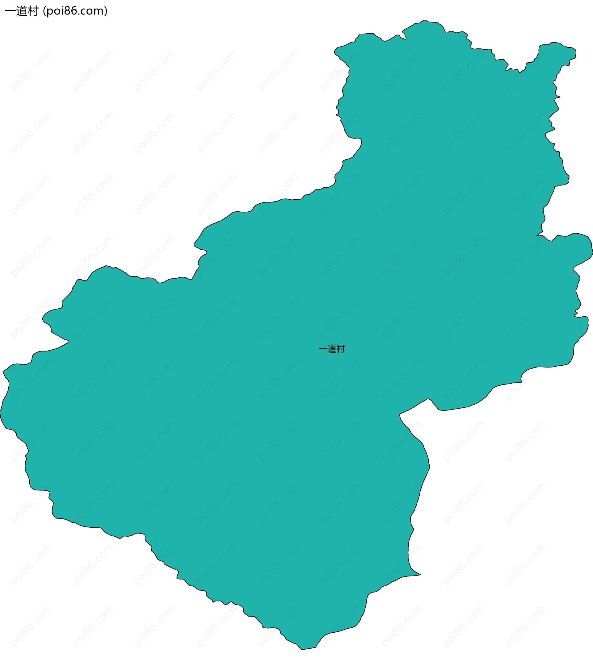 一道村边界地图