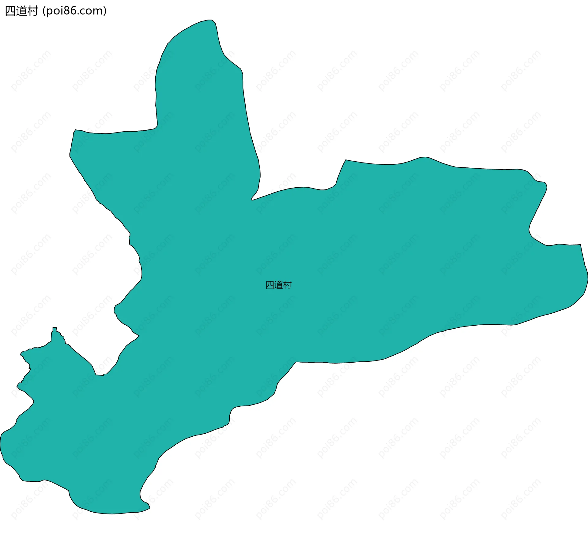 四道村边界地图