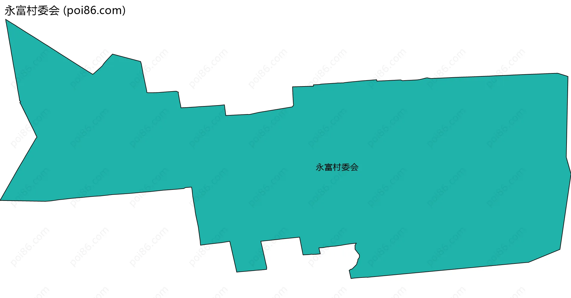 永富村委会边界地图