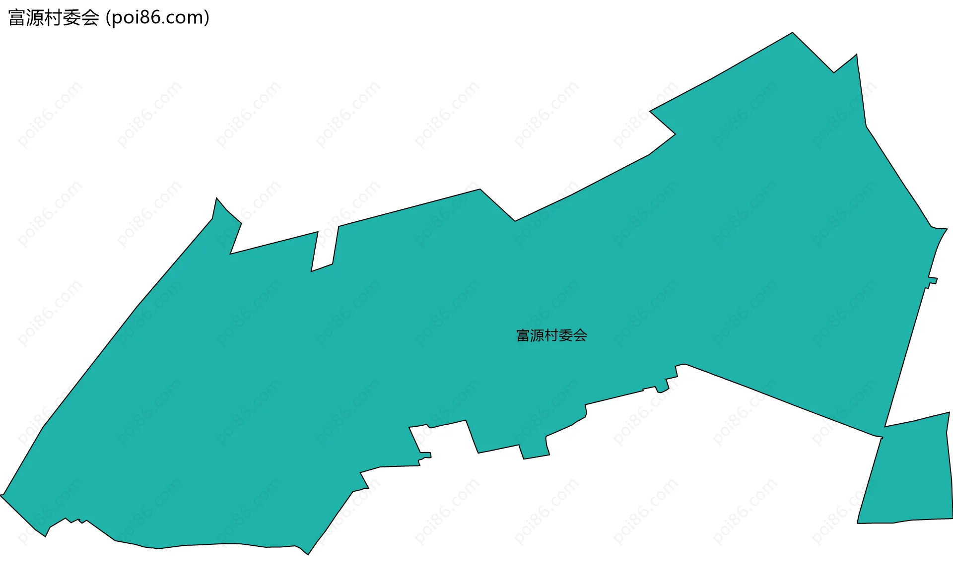 富源村委会边界地图