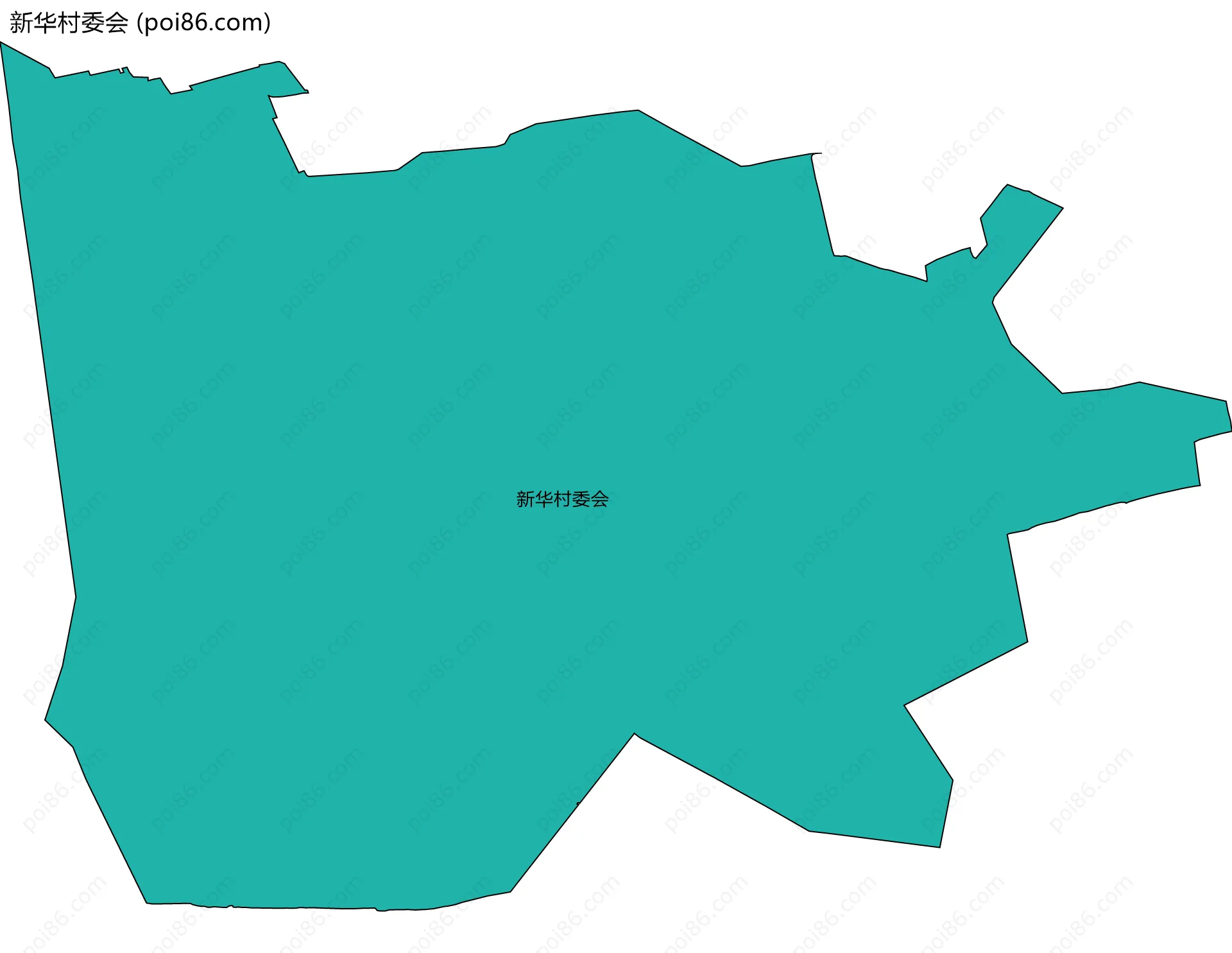 新华村委会边界地图