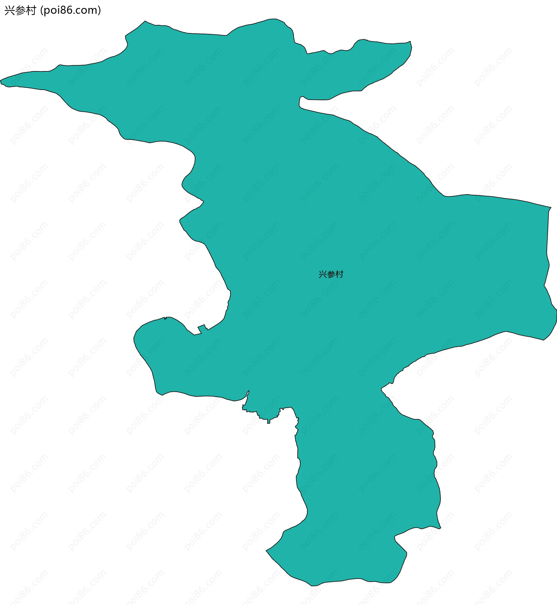 兴参村边界地图