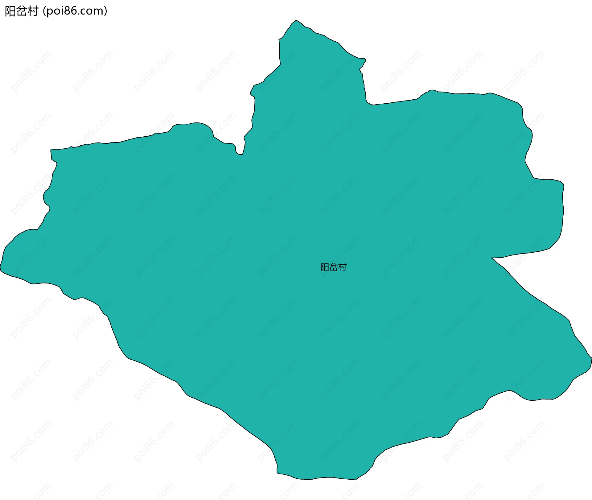 阳岔村边界地图