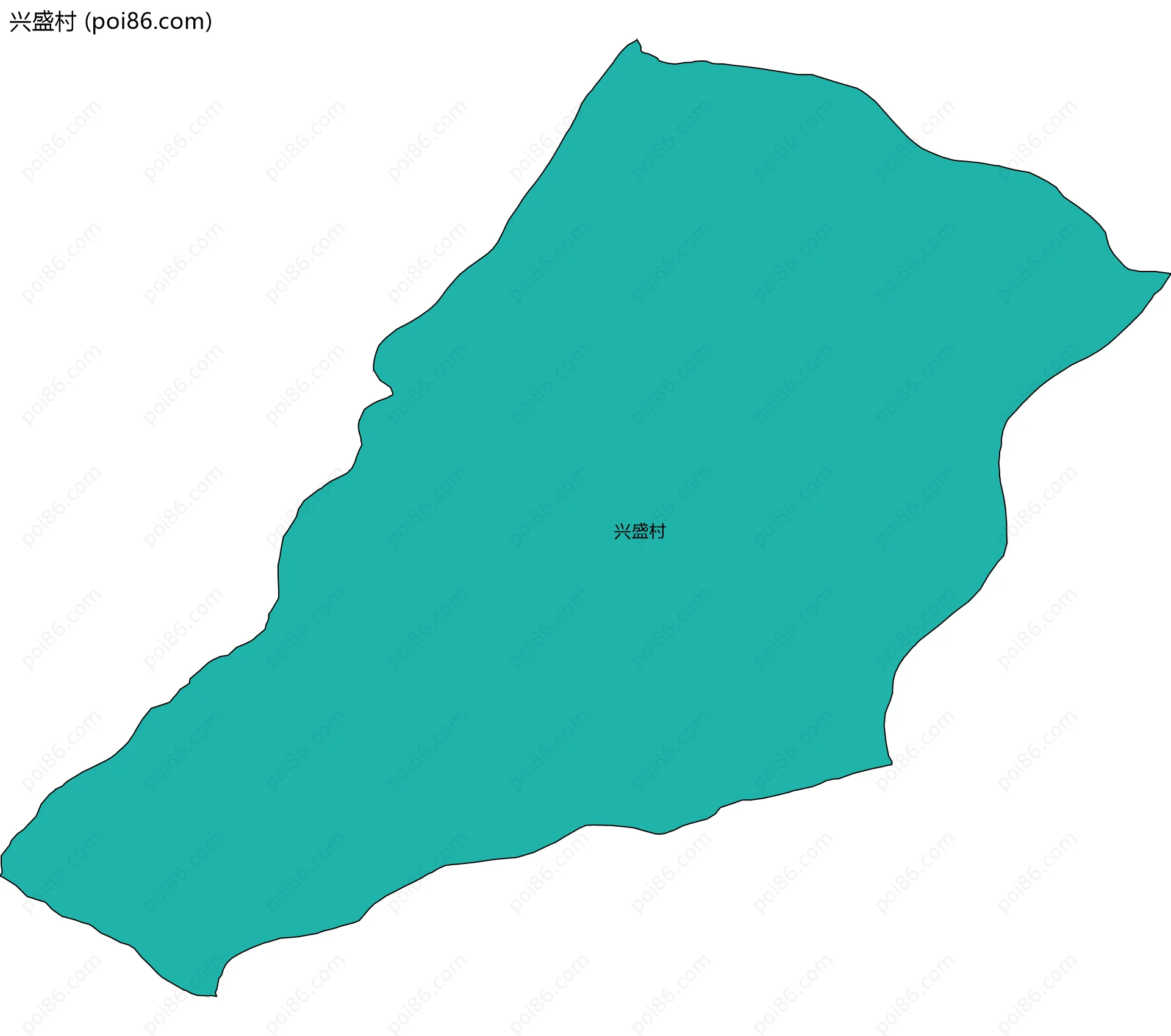 兴盛村边界地图