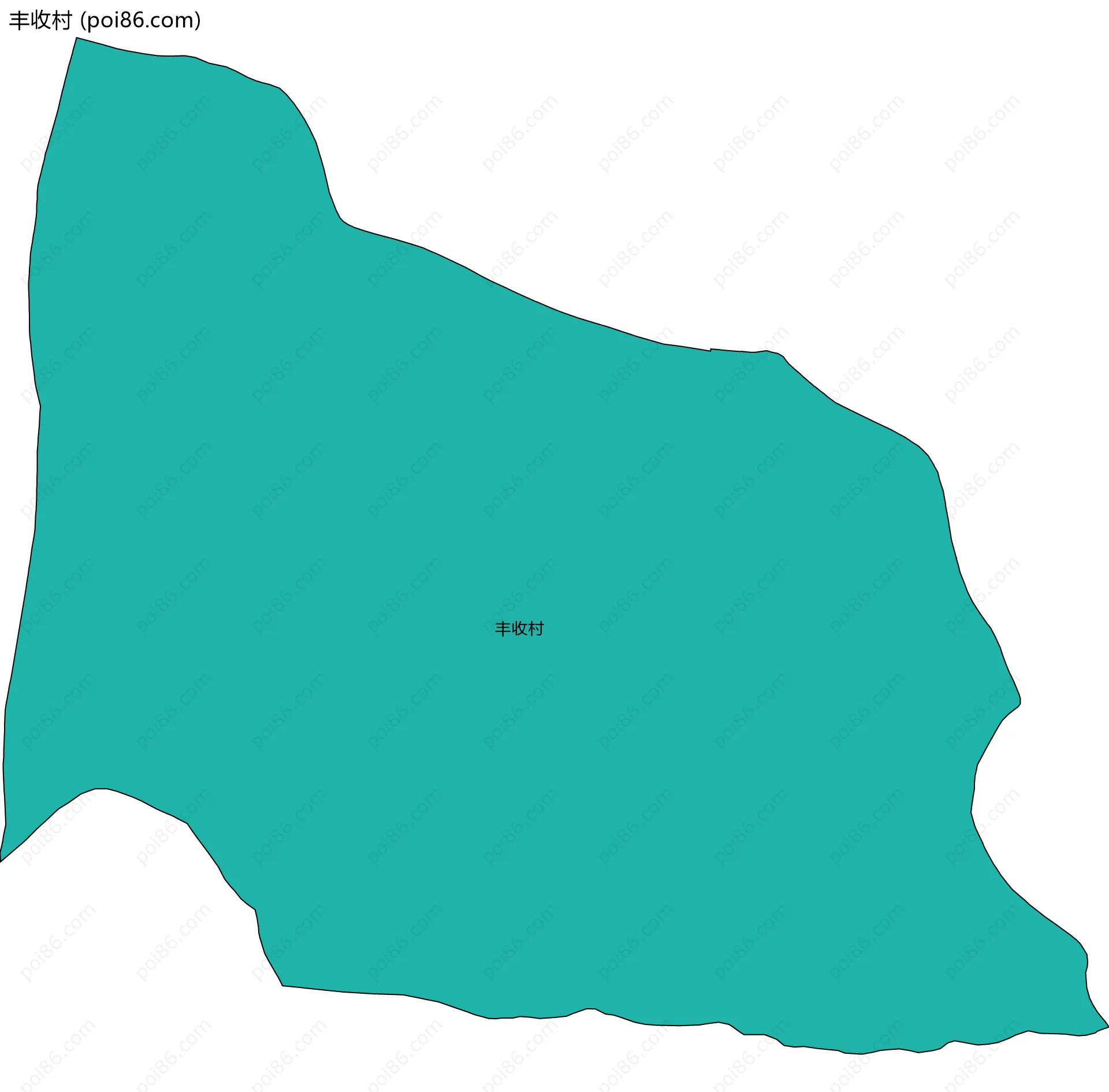 丰收村边界地图