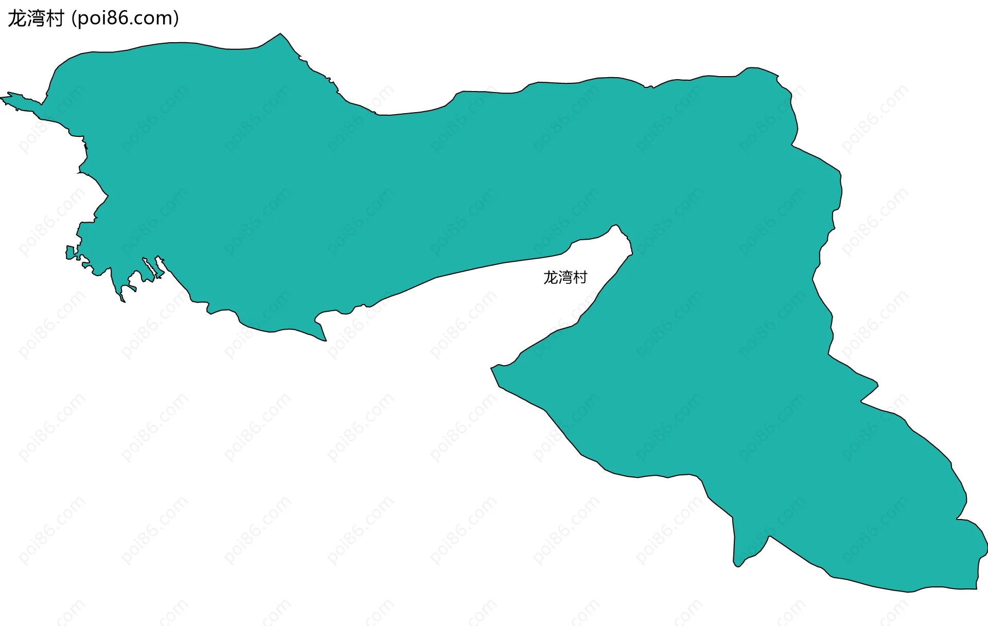 龙湾村边界地图