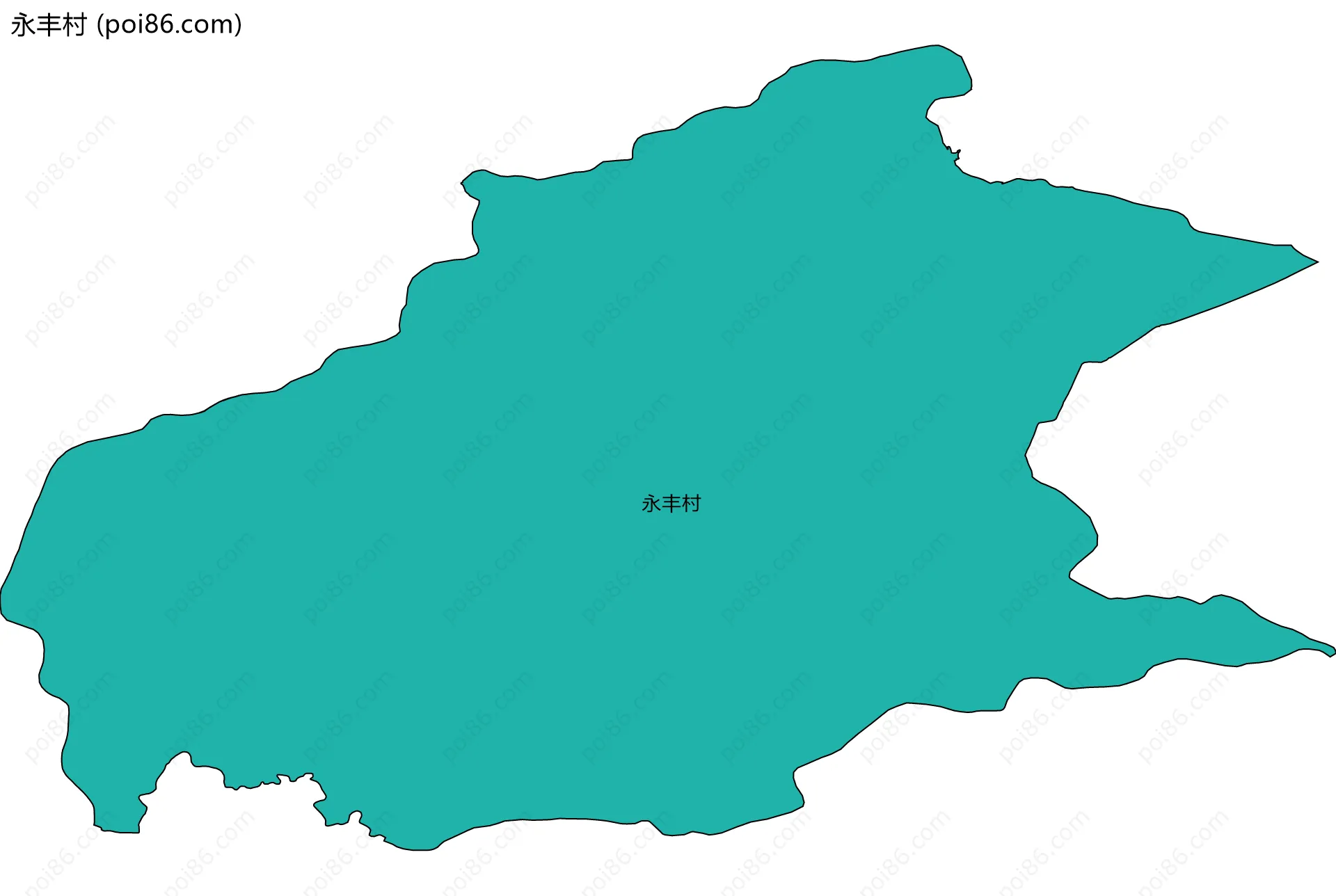 永丰村边界地图