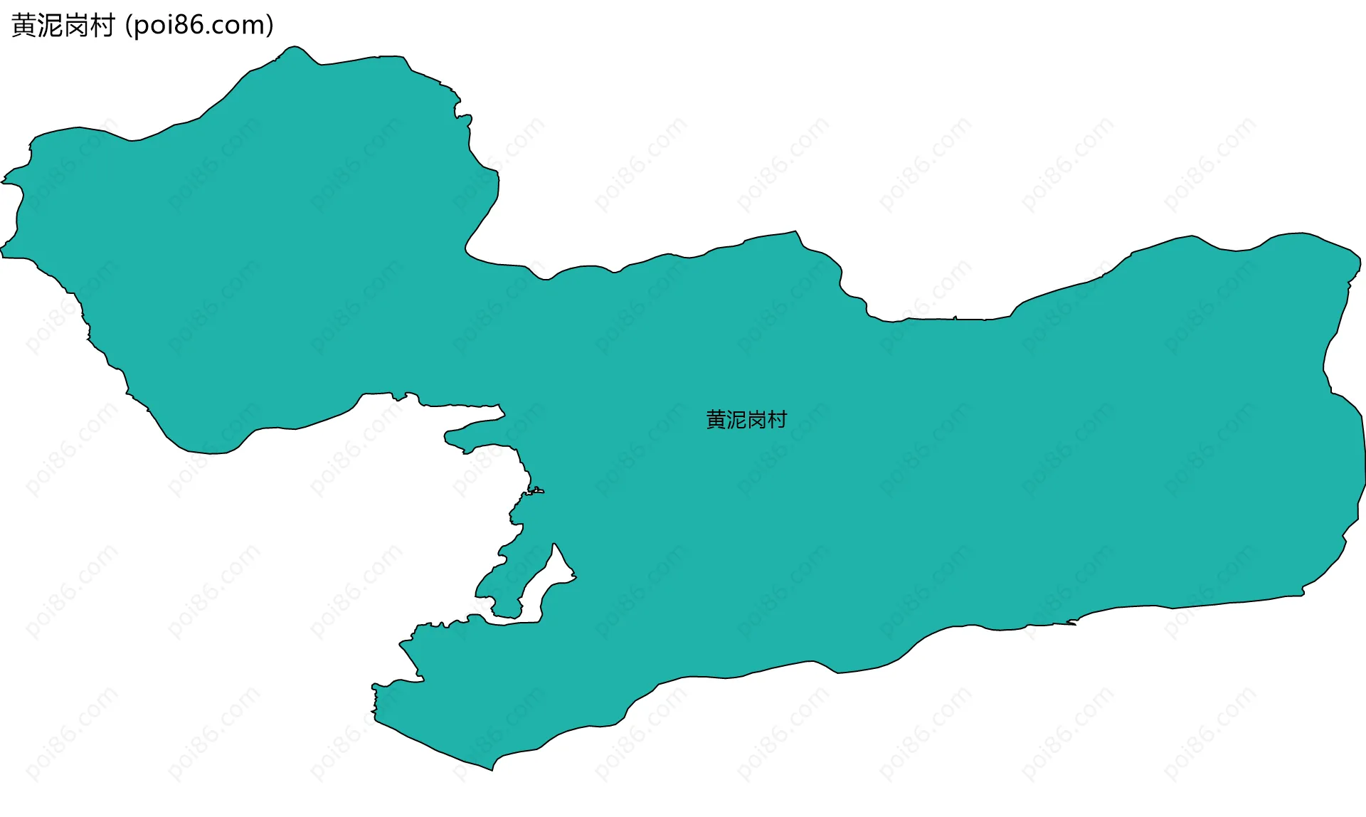 黄泥岗村边界地图