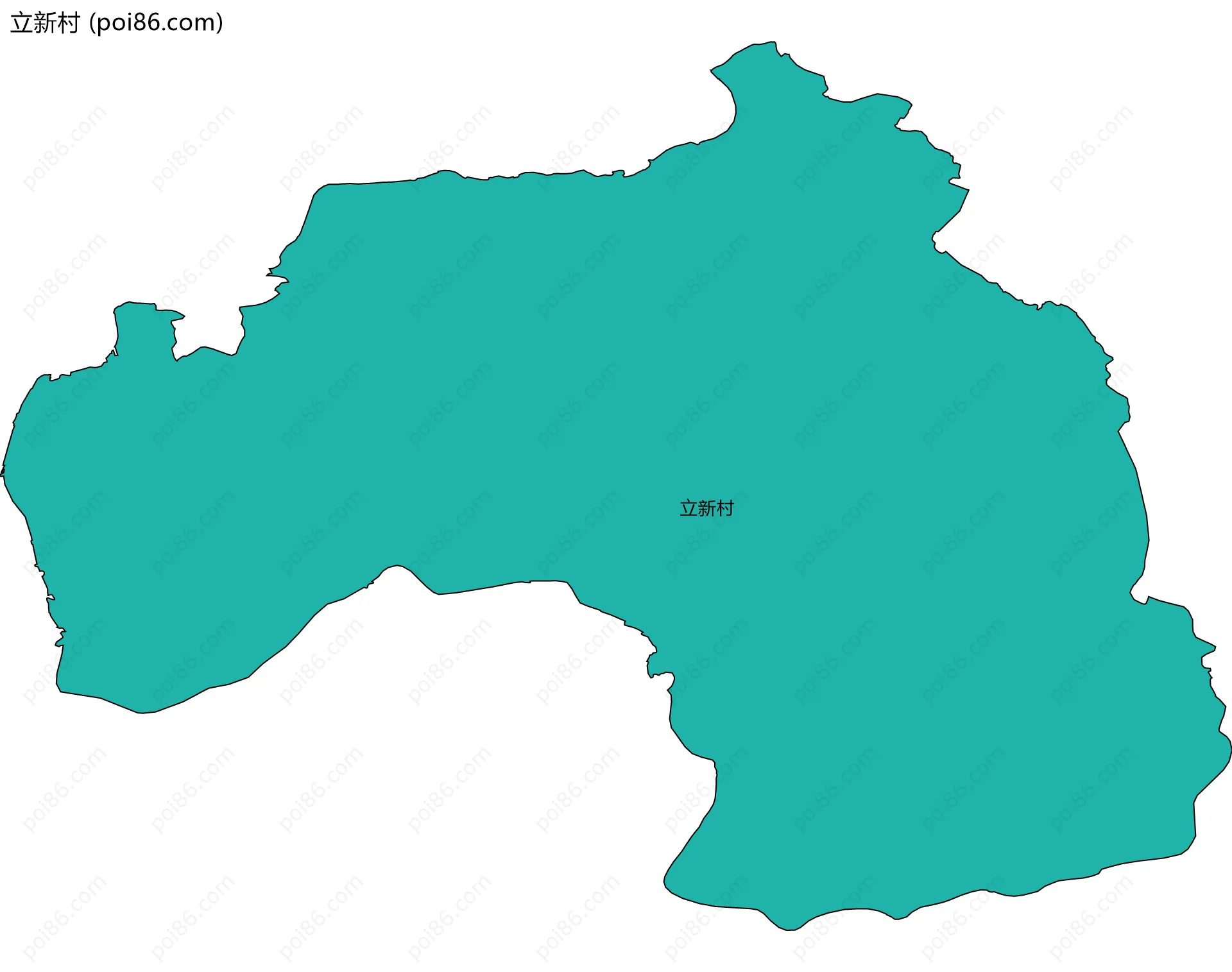 立新村边界地图