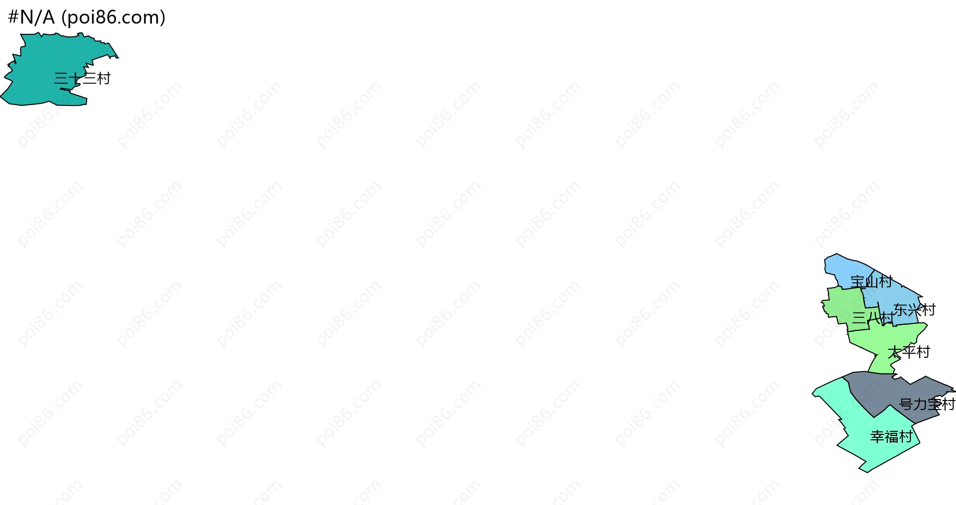 #N/A边界地图(五级行政区划)