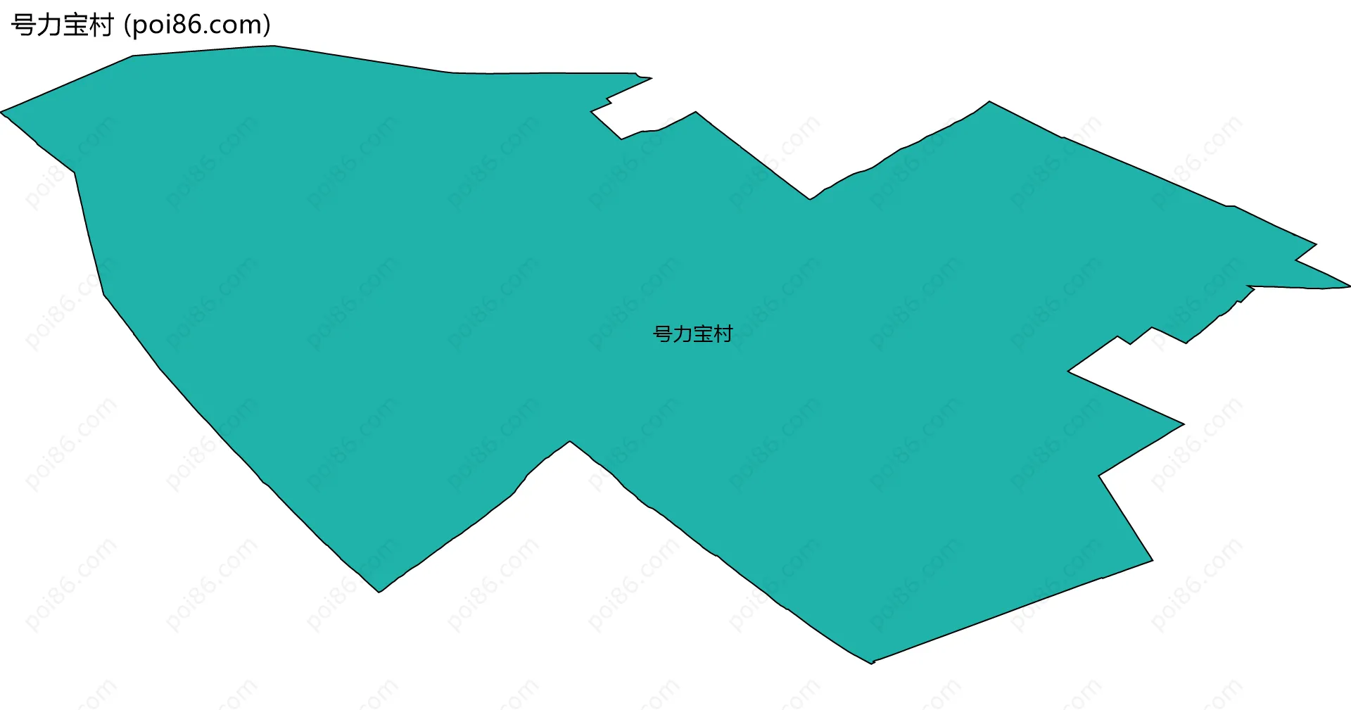 号力宝村边界地图