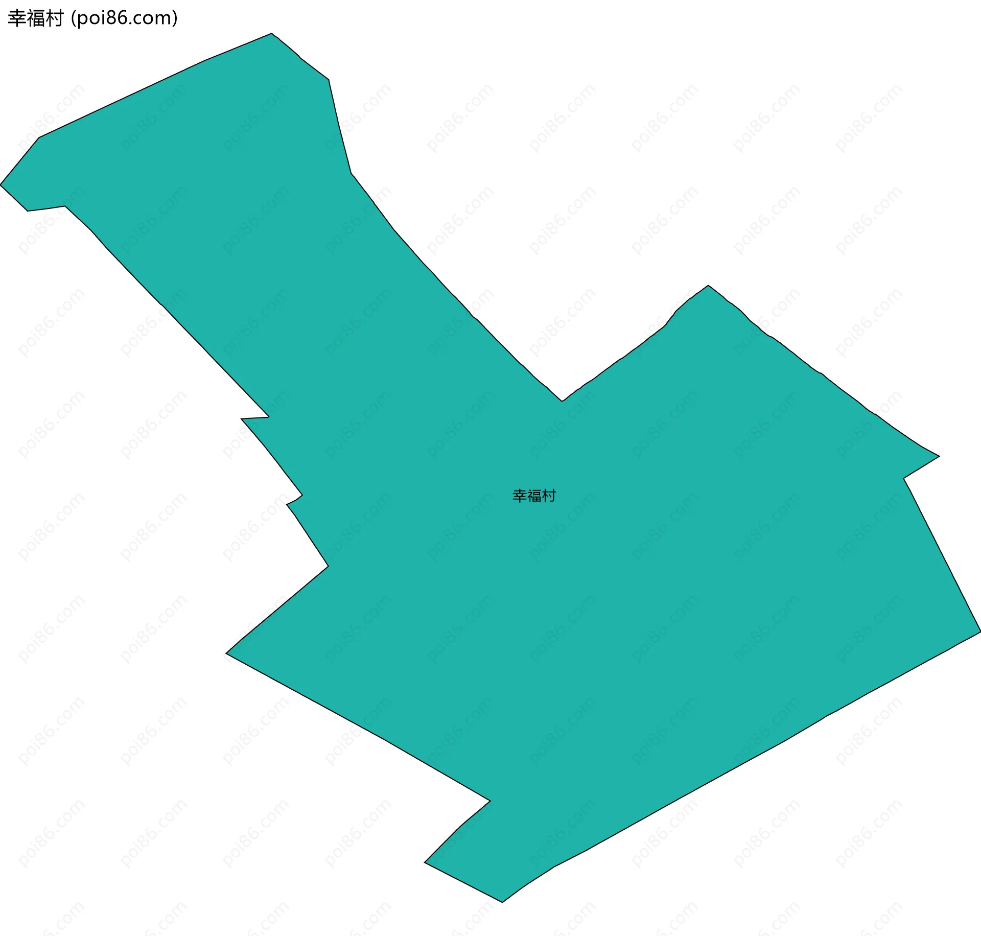 幸福村边界地图