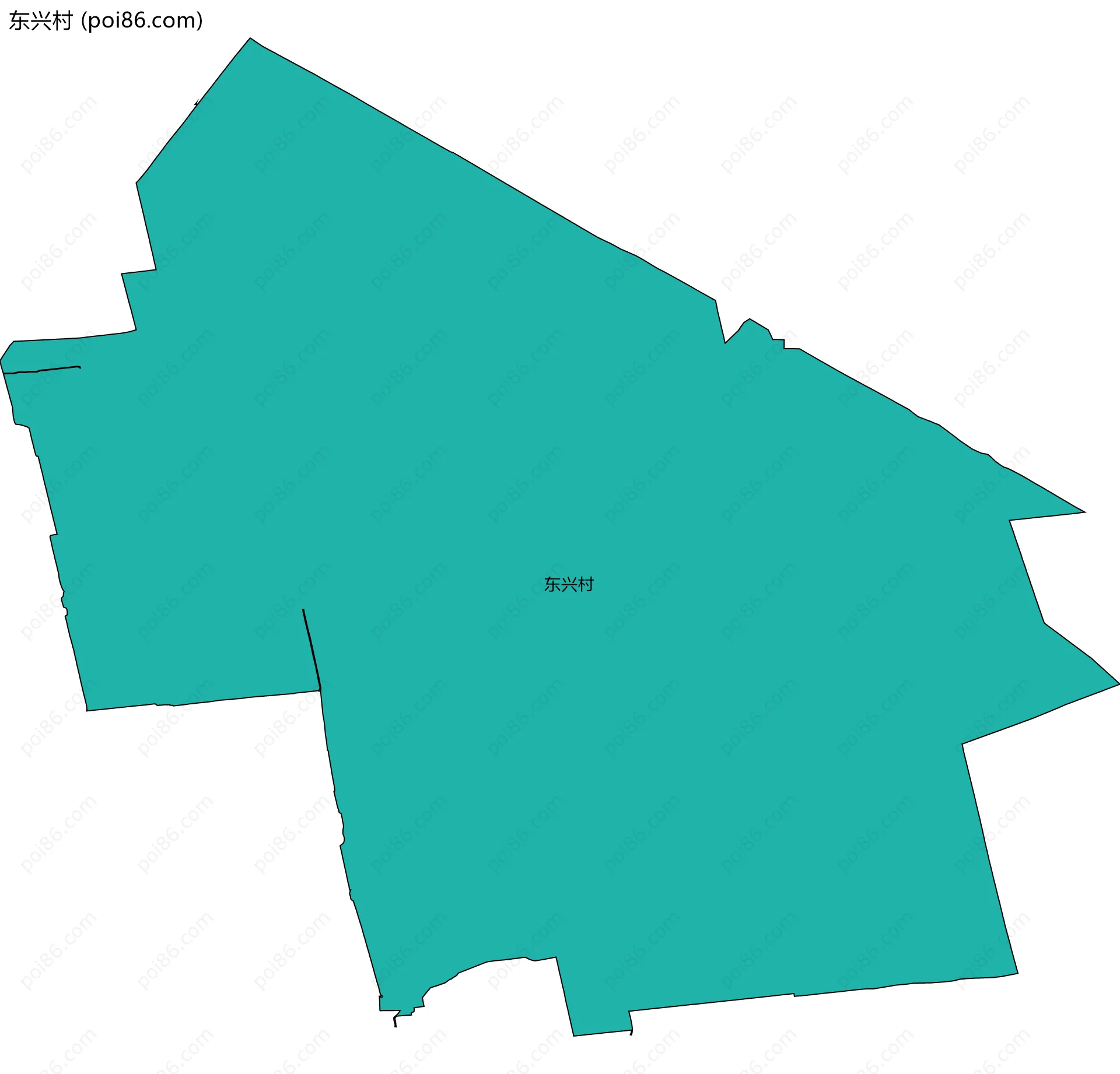 东兴村边界地图