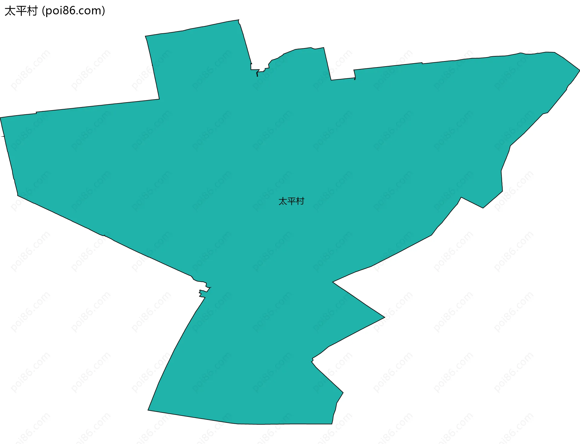 太平村边界地图