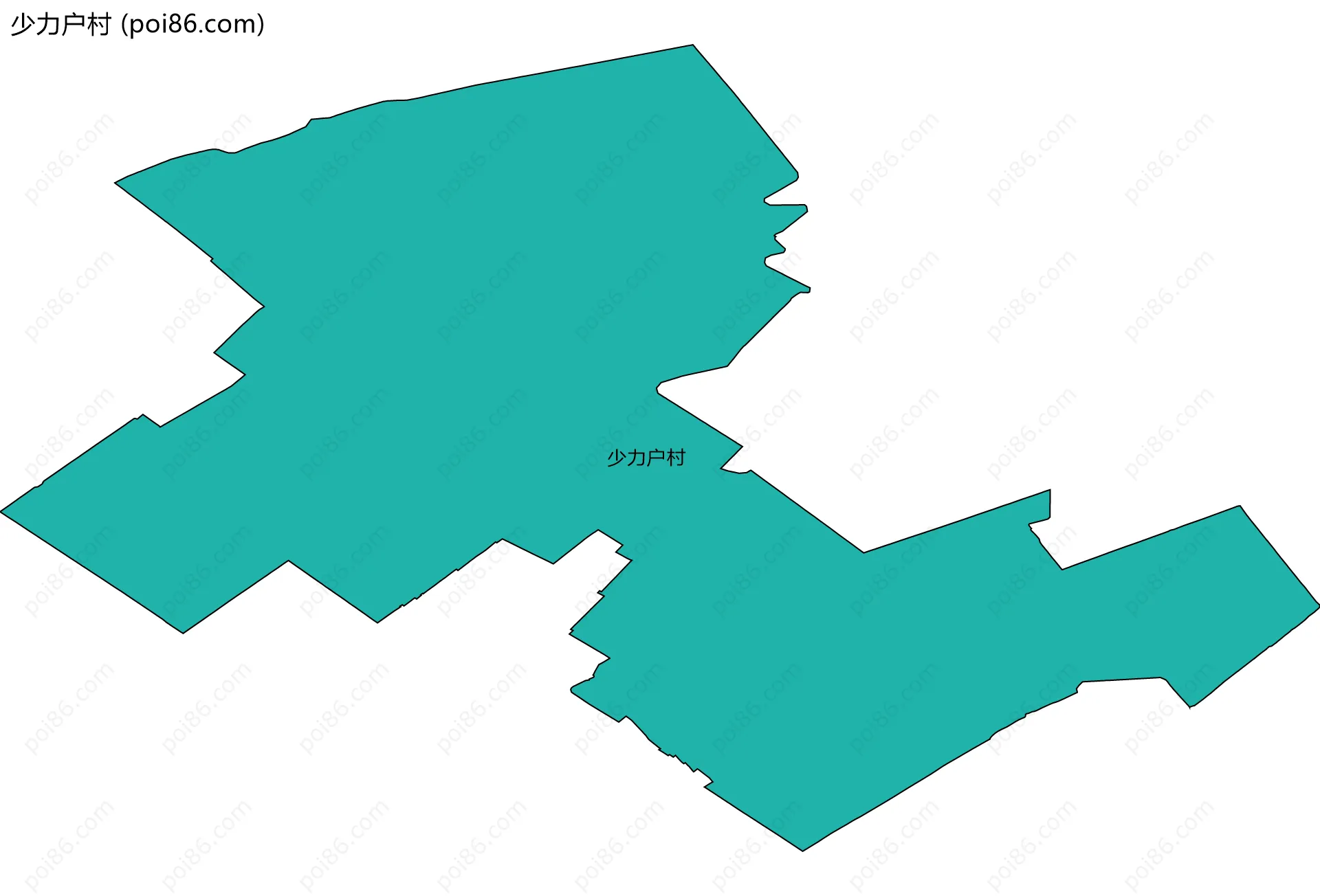 少力户村边界地图