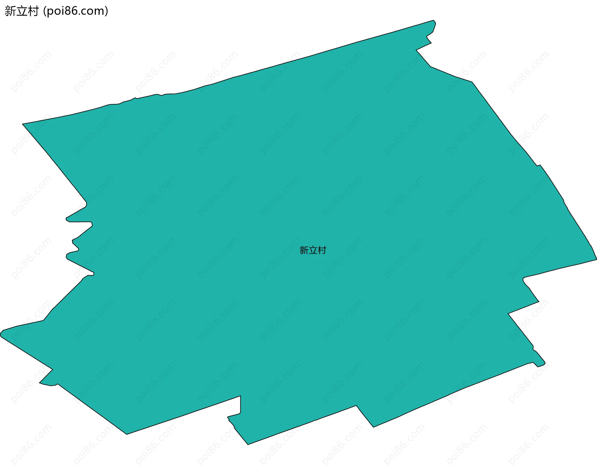 新立村边界地图