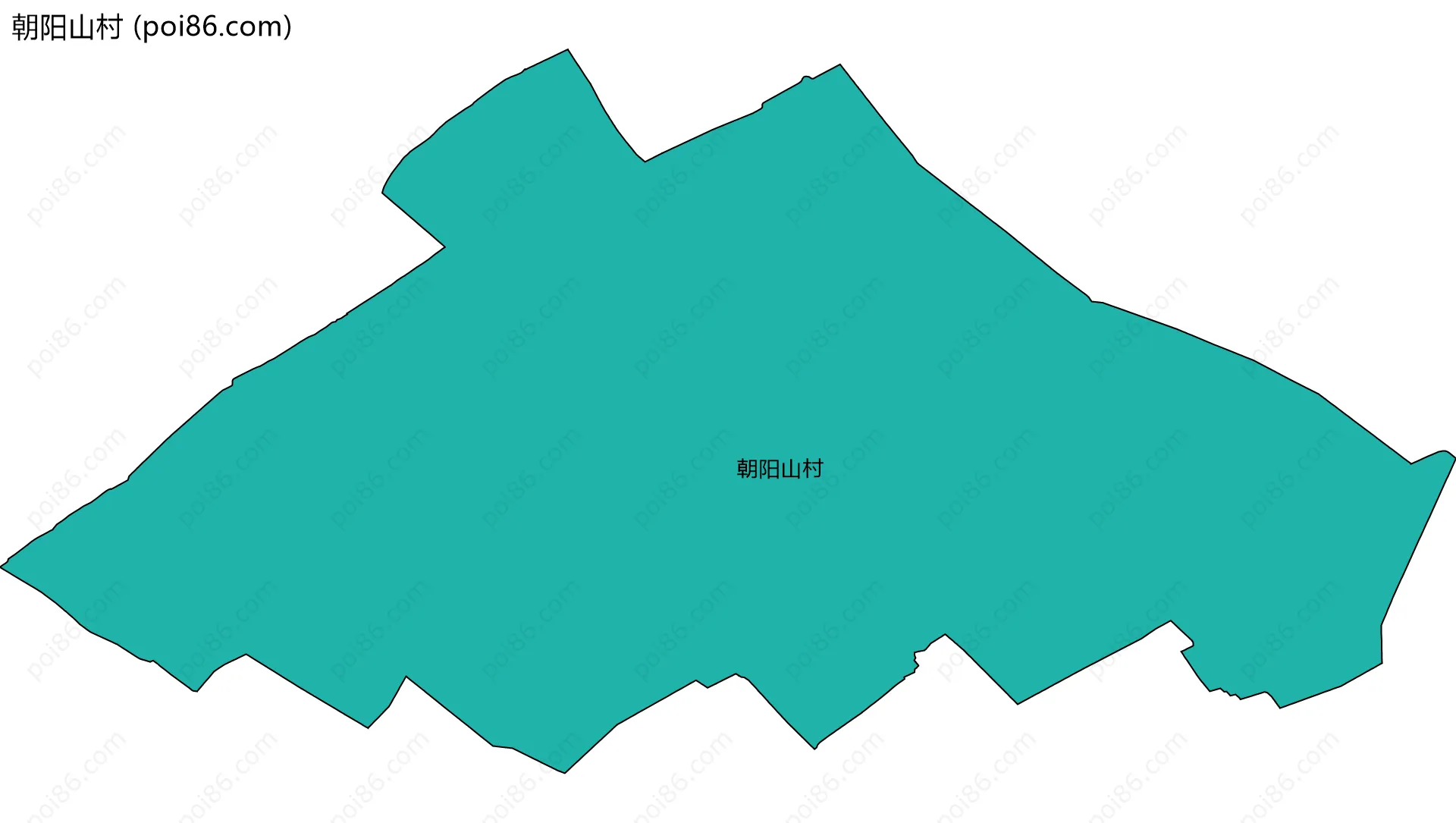 朝阳山村边界地图