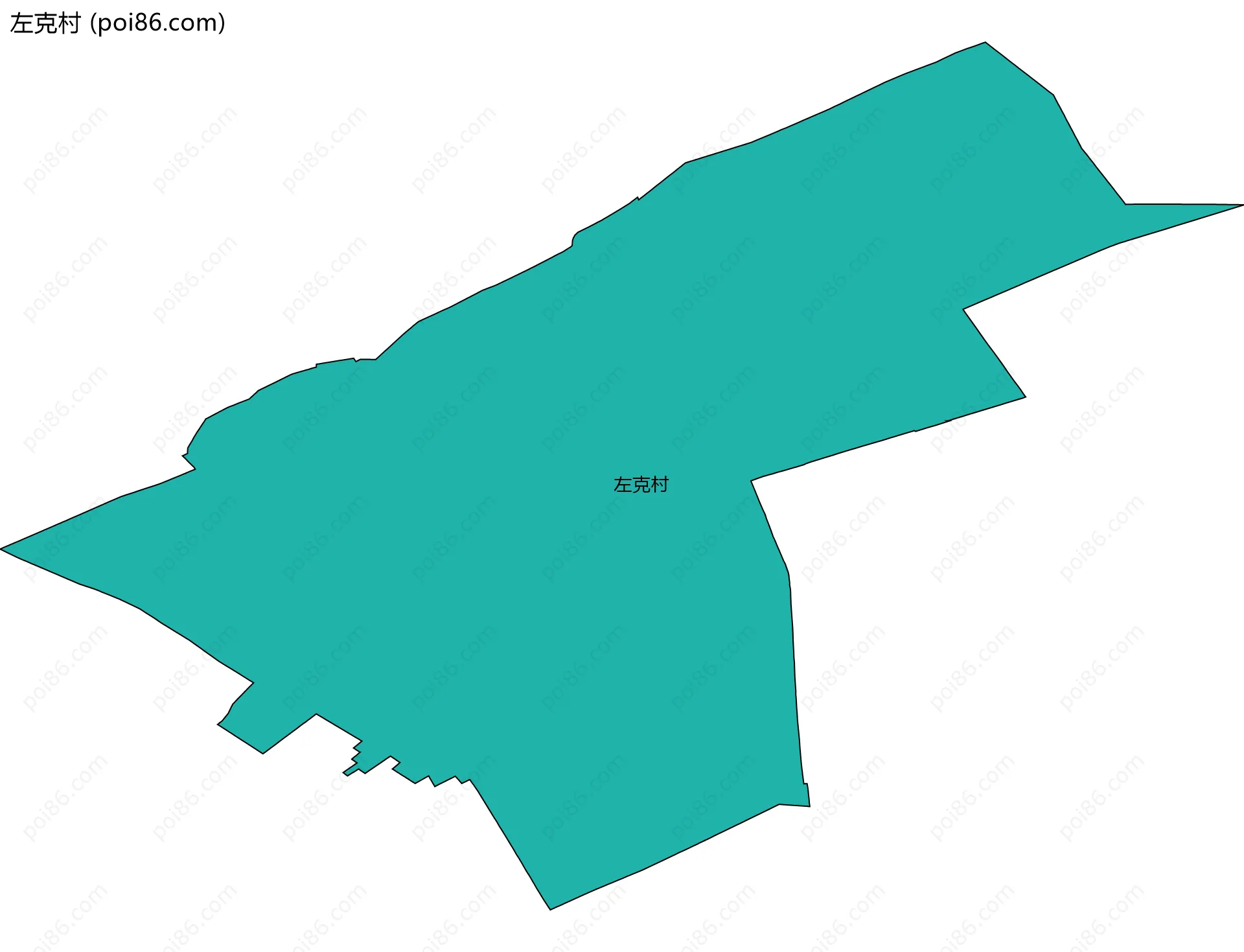 左克村边界地图