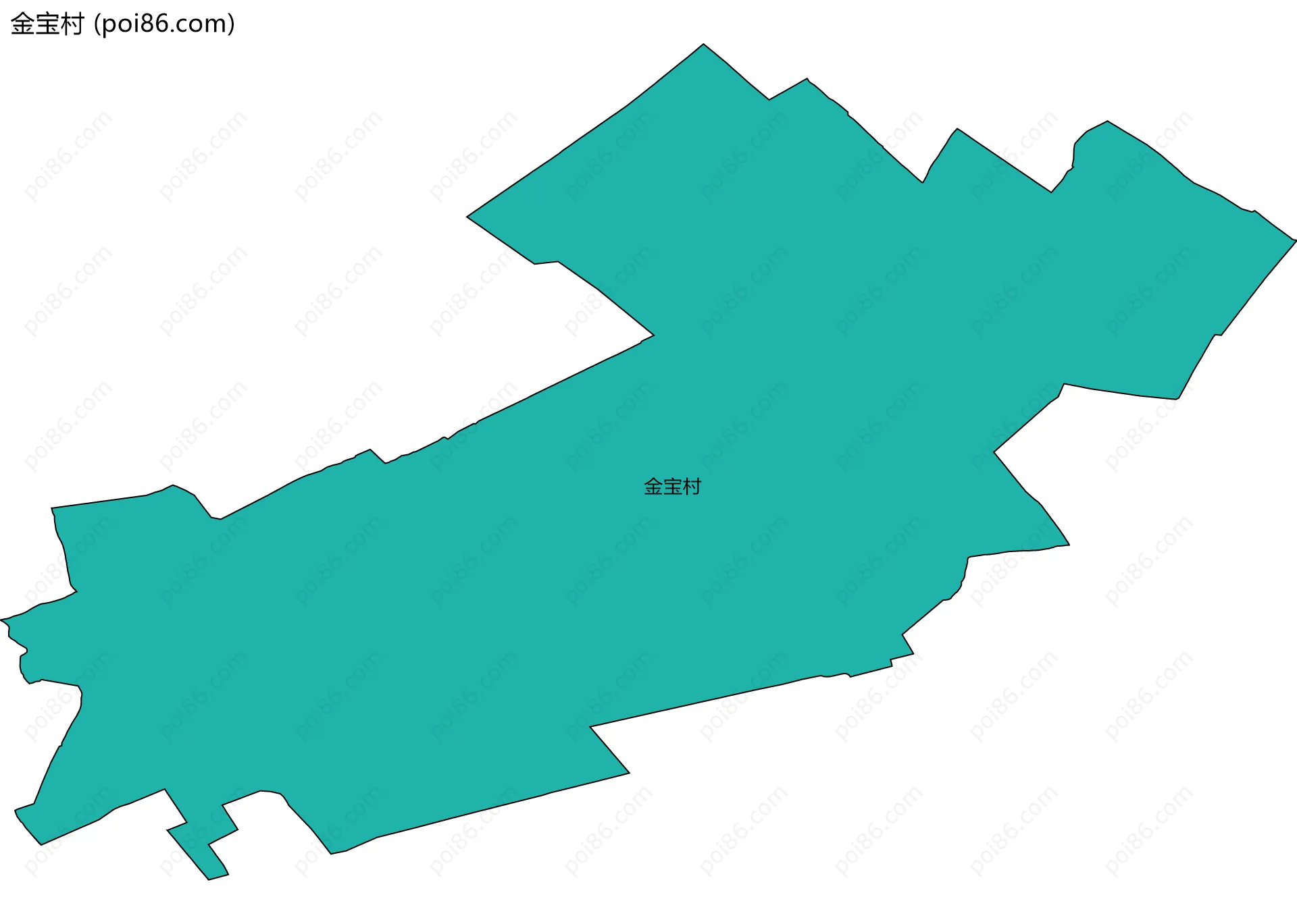 金宝村边界地图
