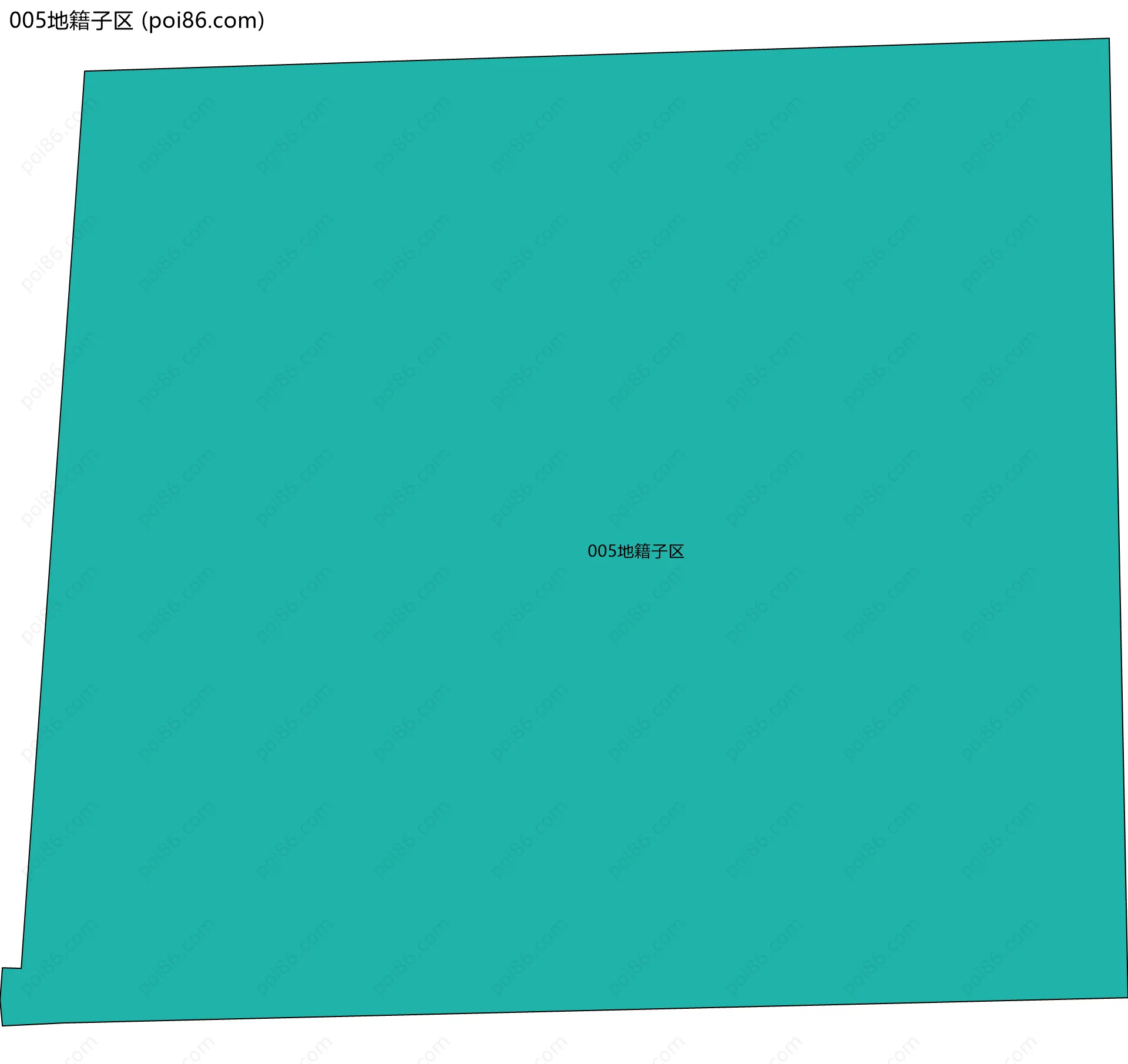 005地籍子区边界地图