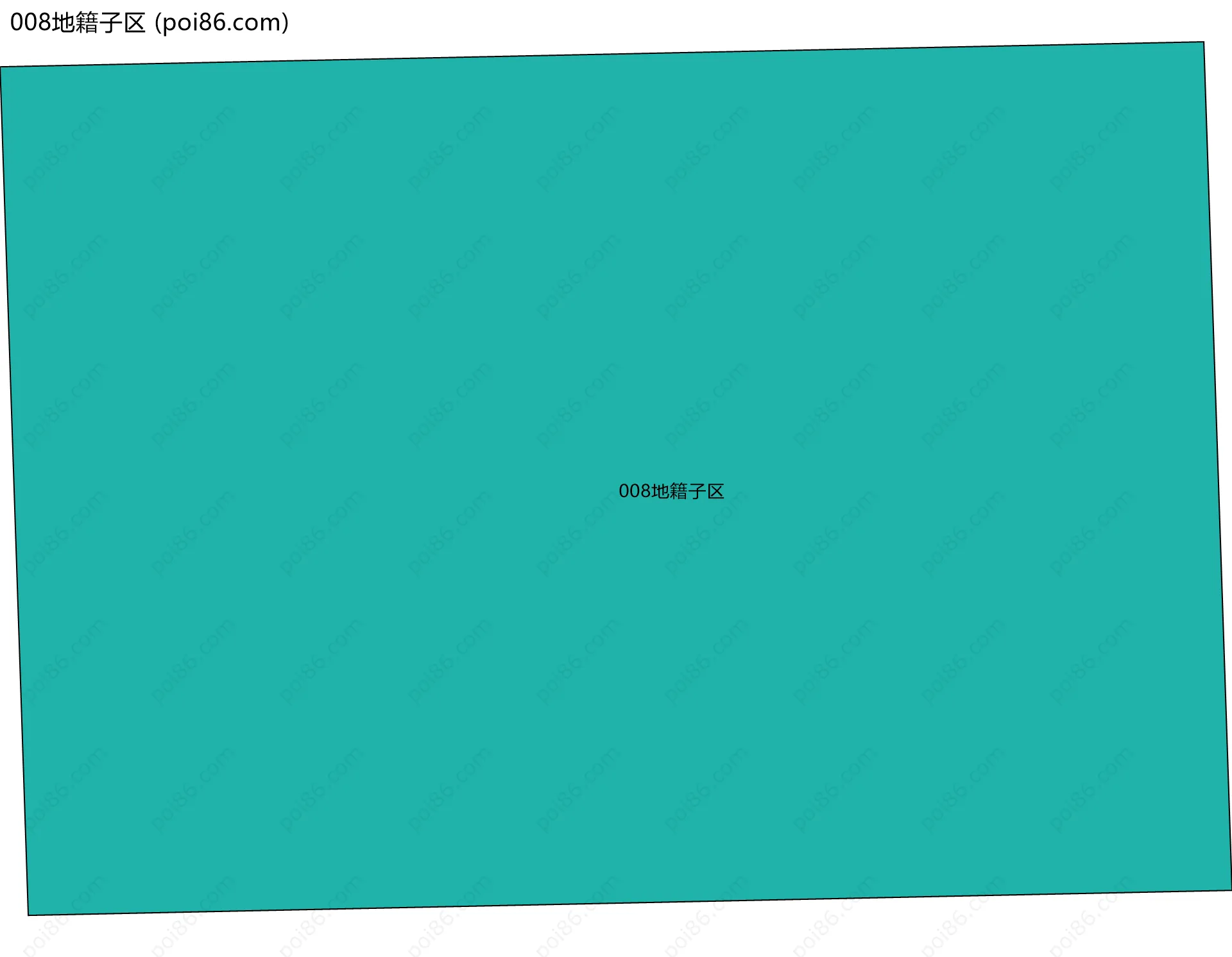 008地籍子区边界地图