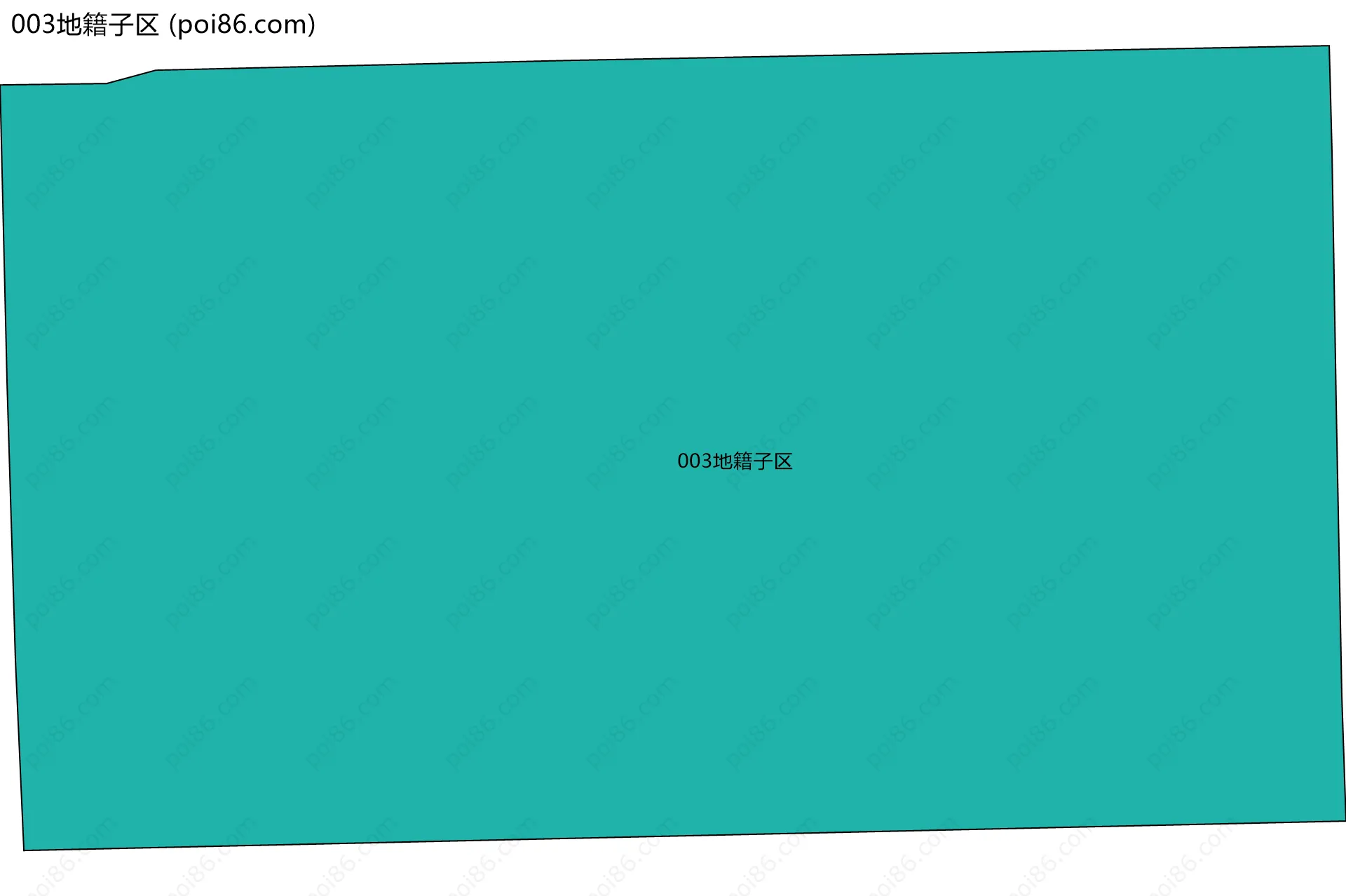 003地籍子区边界地图