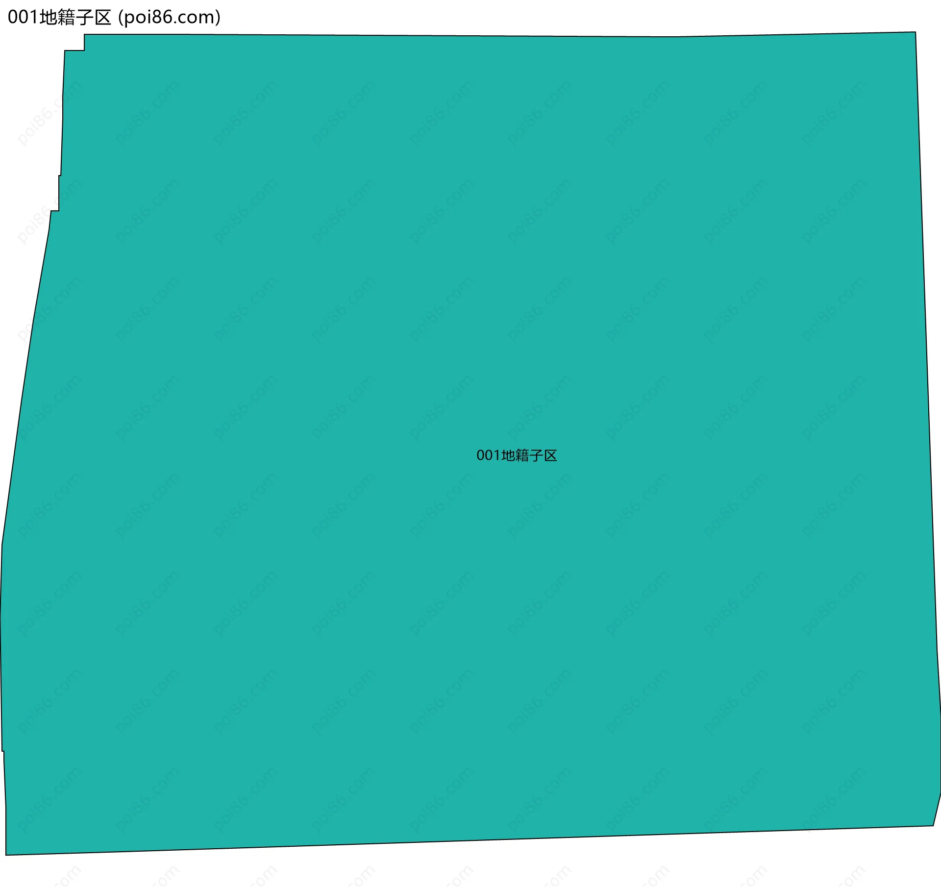 001地籍子区边界地图