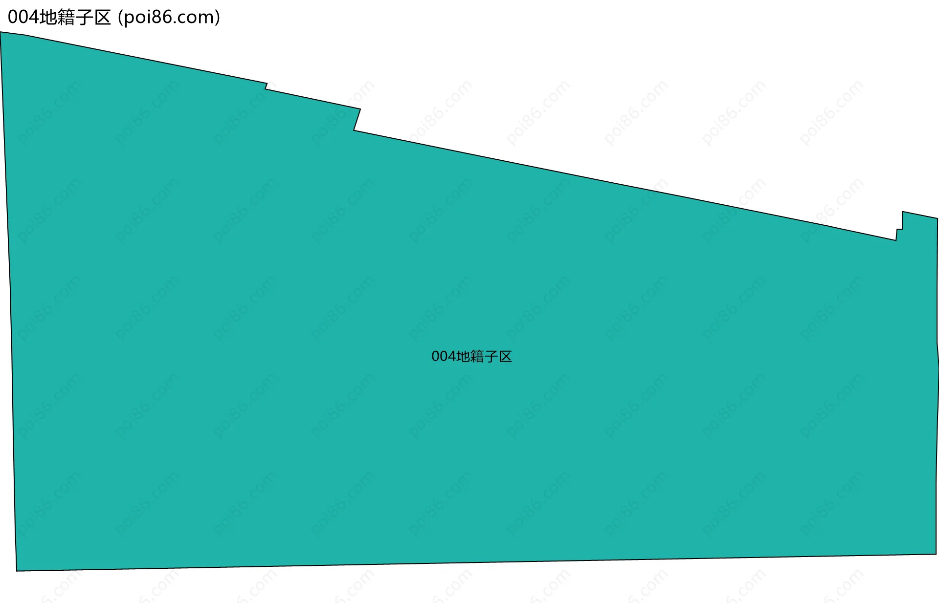 004地籍子区边界地图