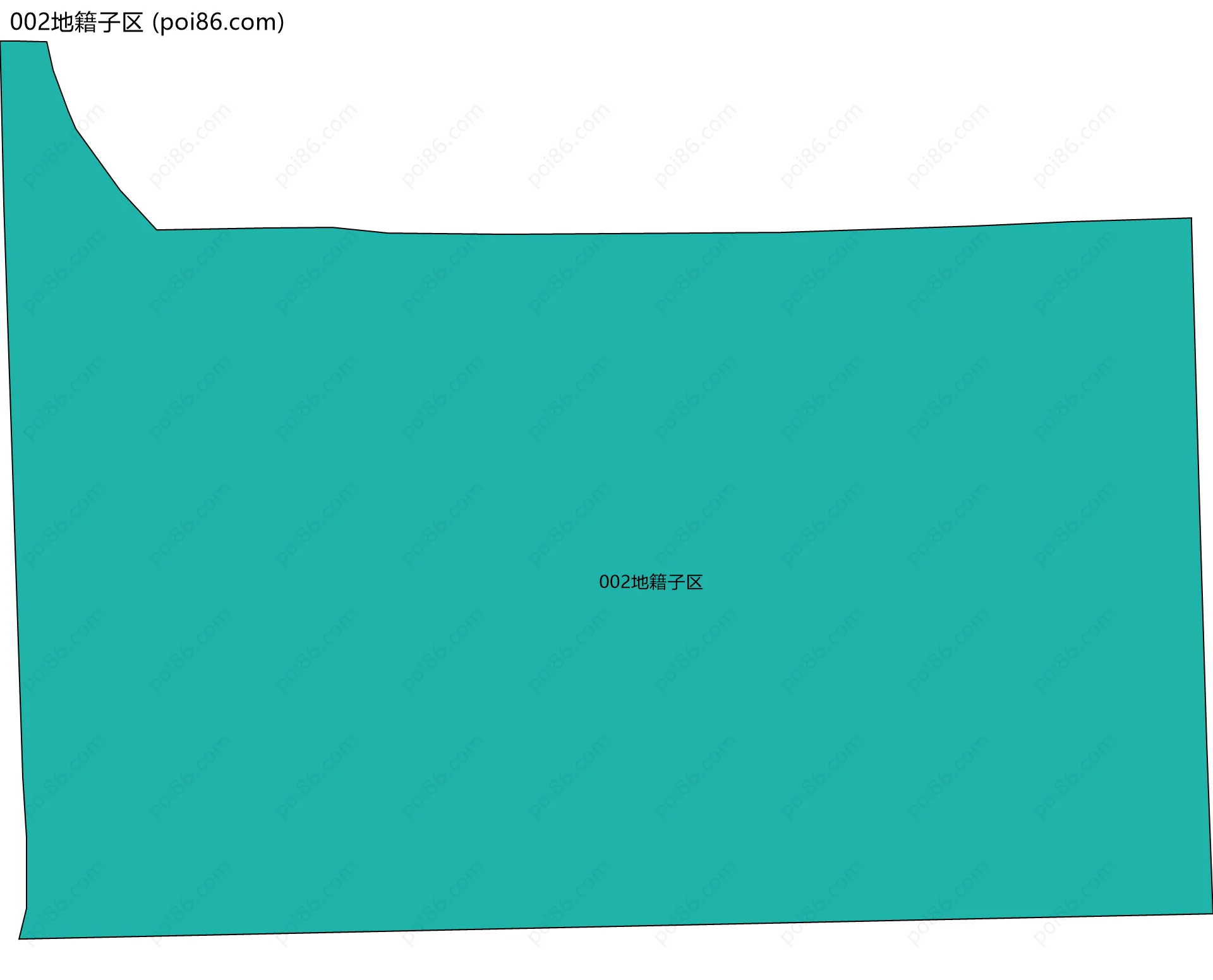 002地籍子区边界地图