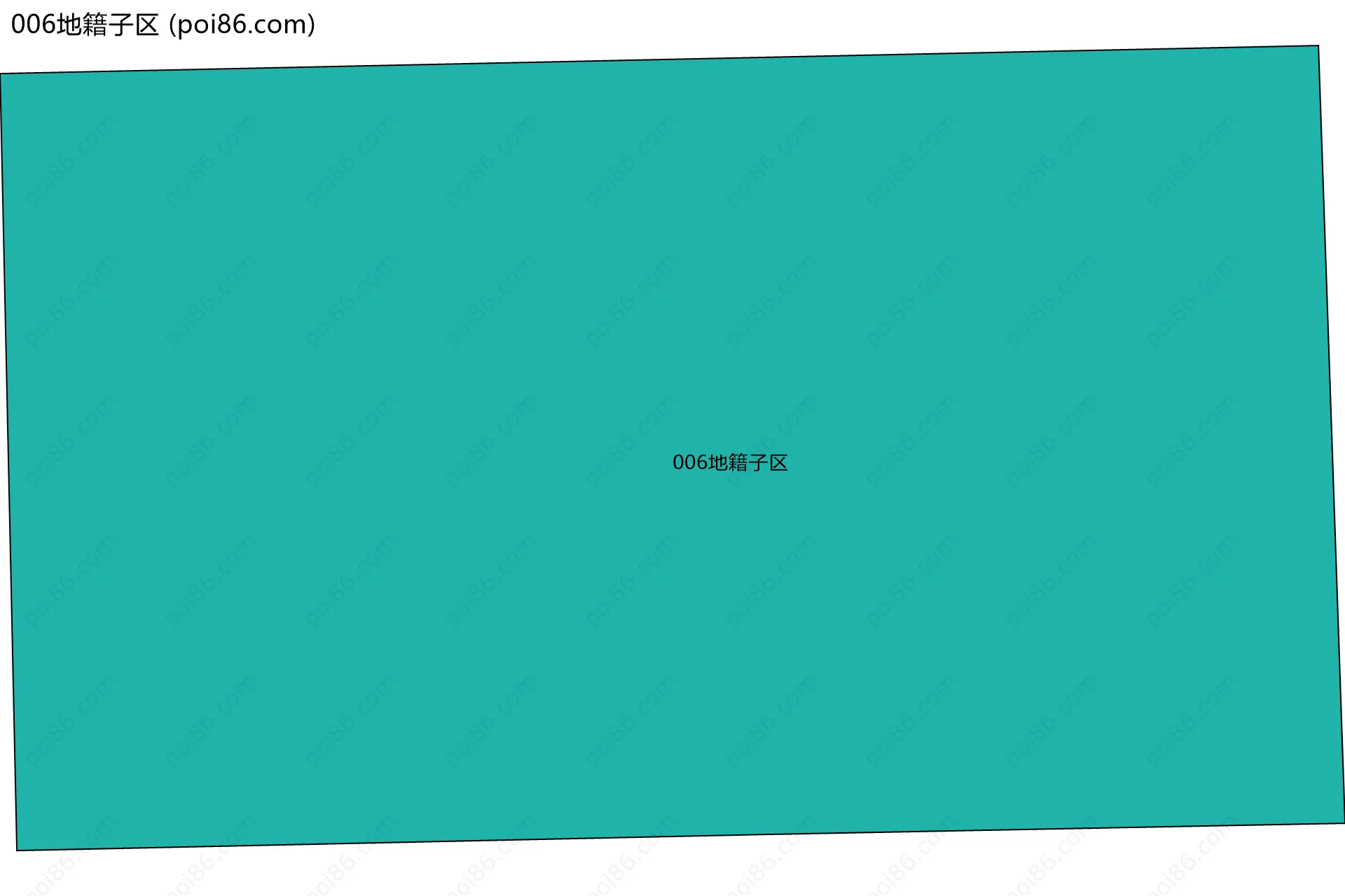 006地籍子区边界地图