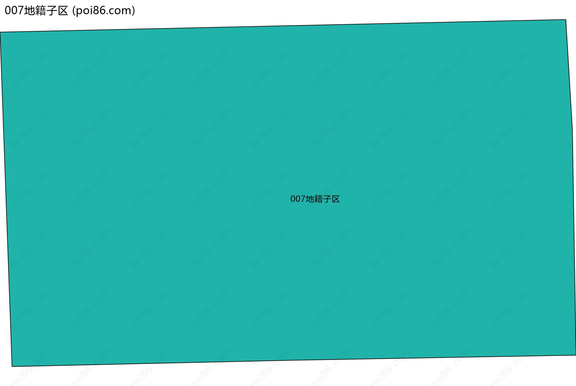 007地籍子区边界地图