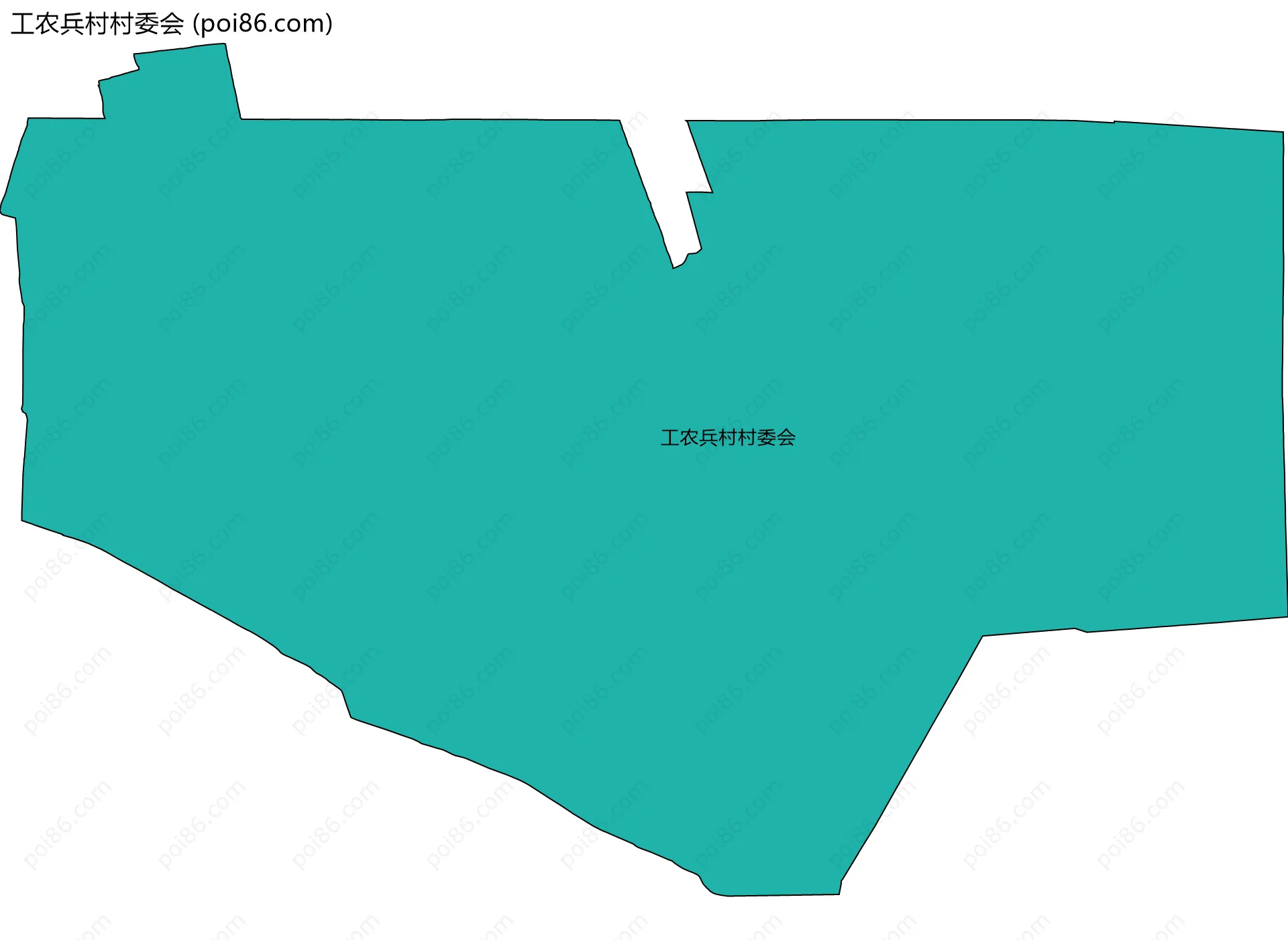 工农兵村村委会边界地图