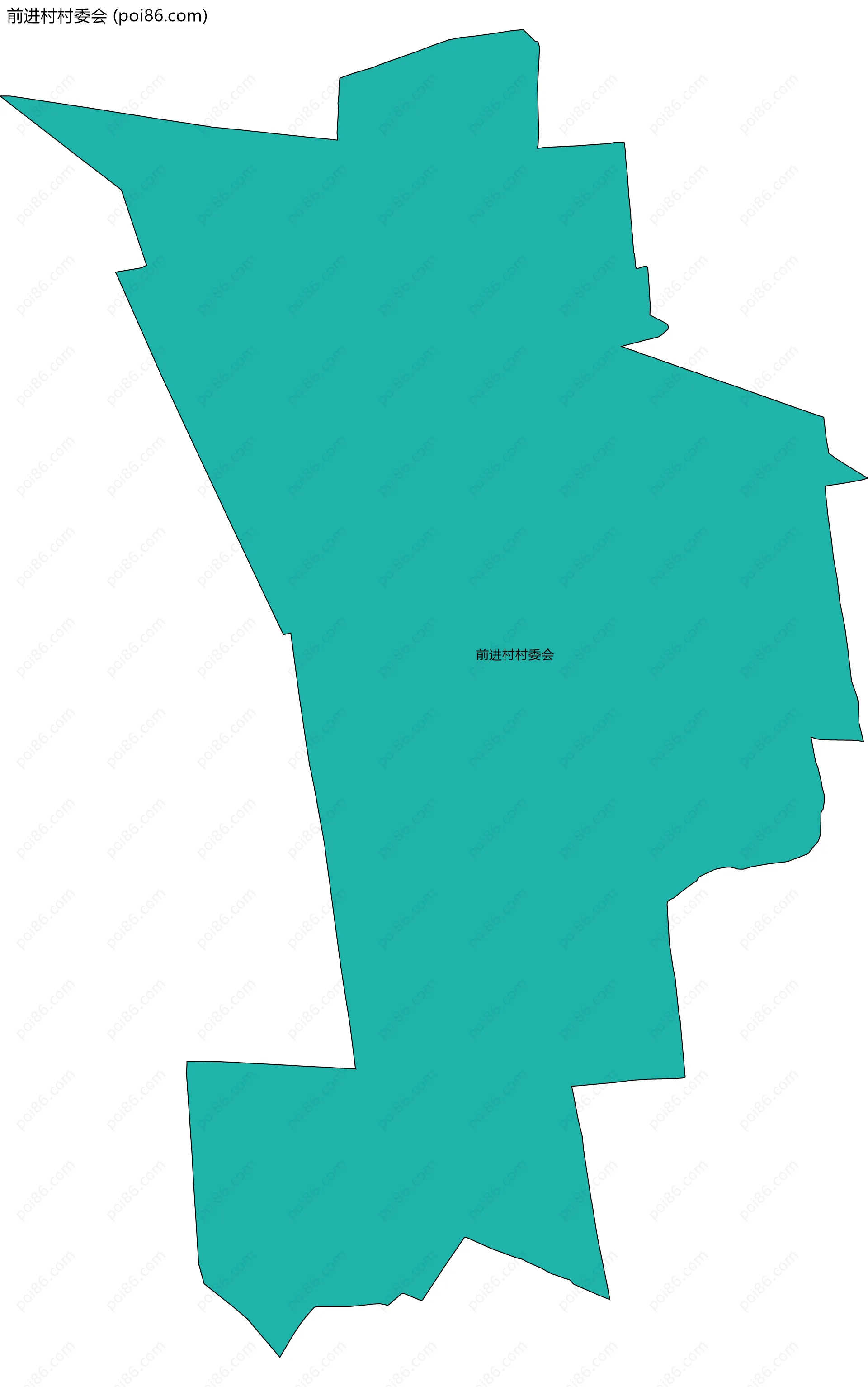 前进村村委会边界地图