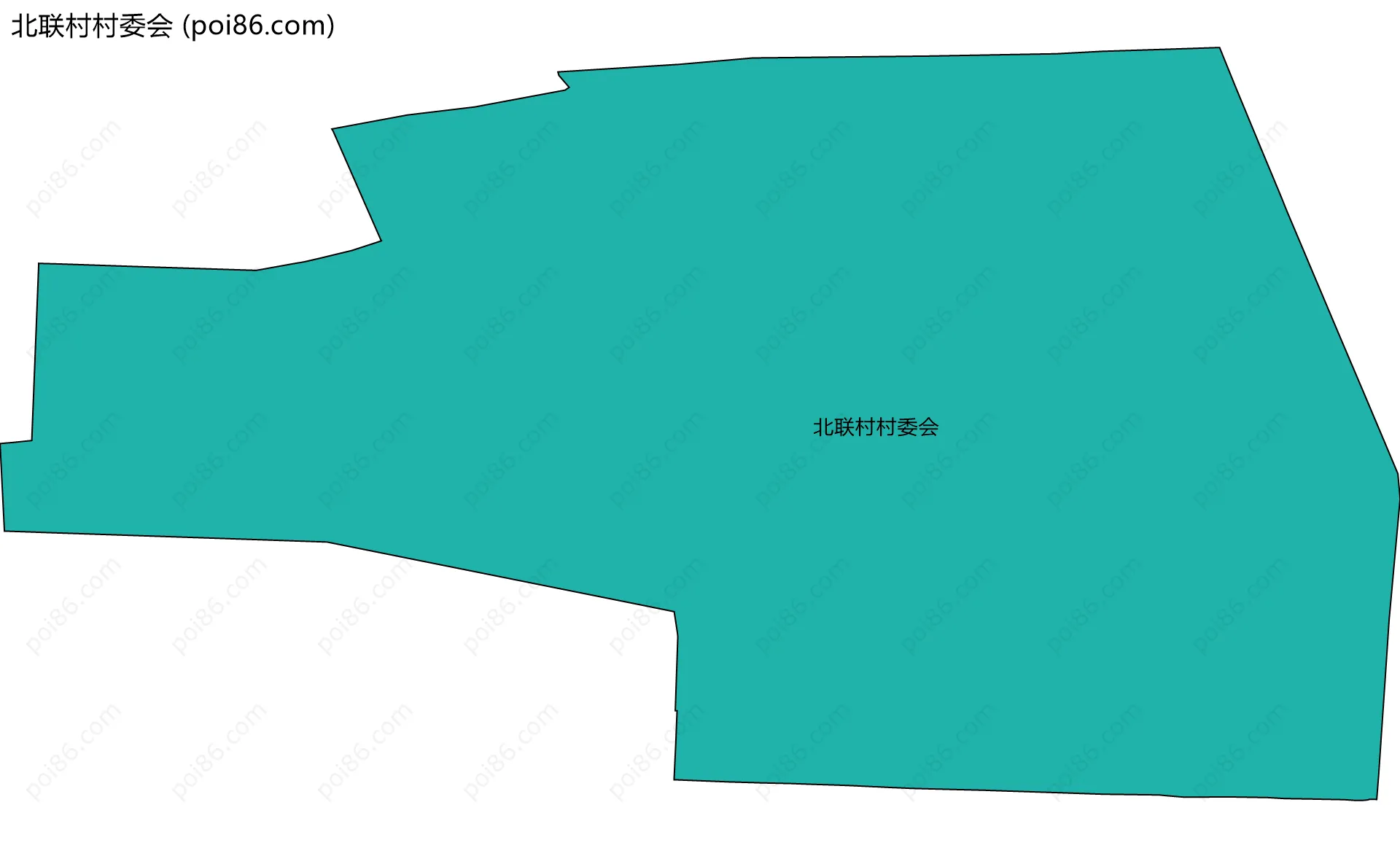 北联村村委会边界地图