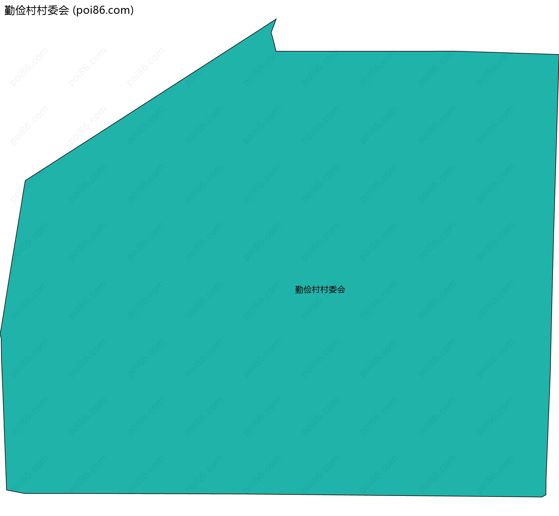勤俭村村委会边界地图