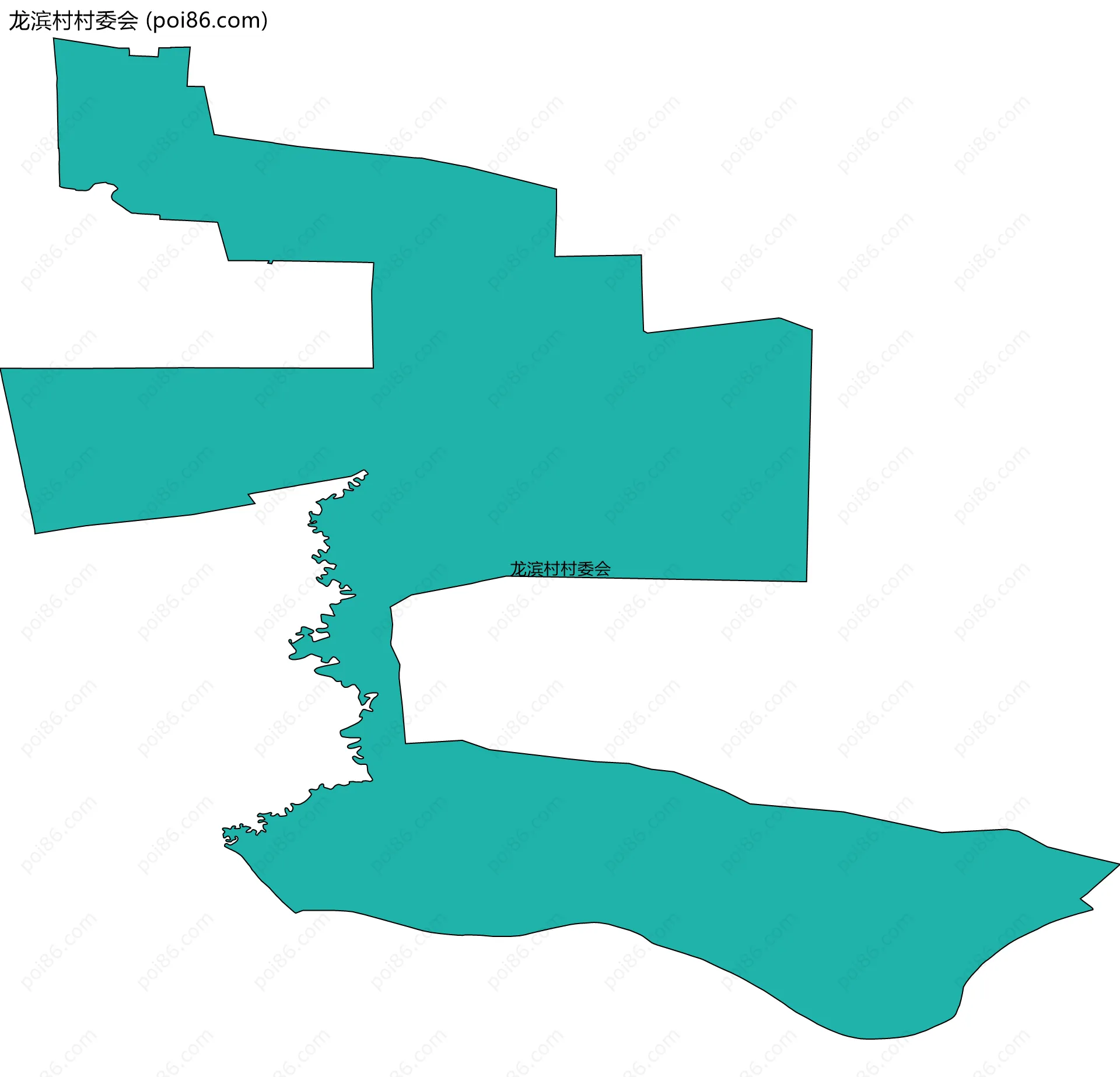 龙滨村村委会边界地图