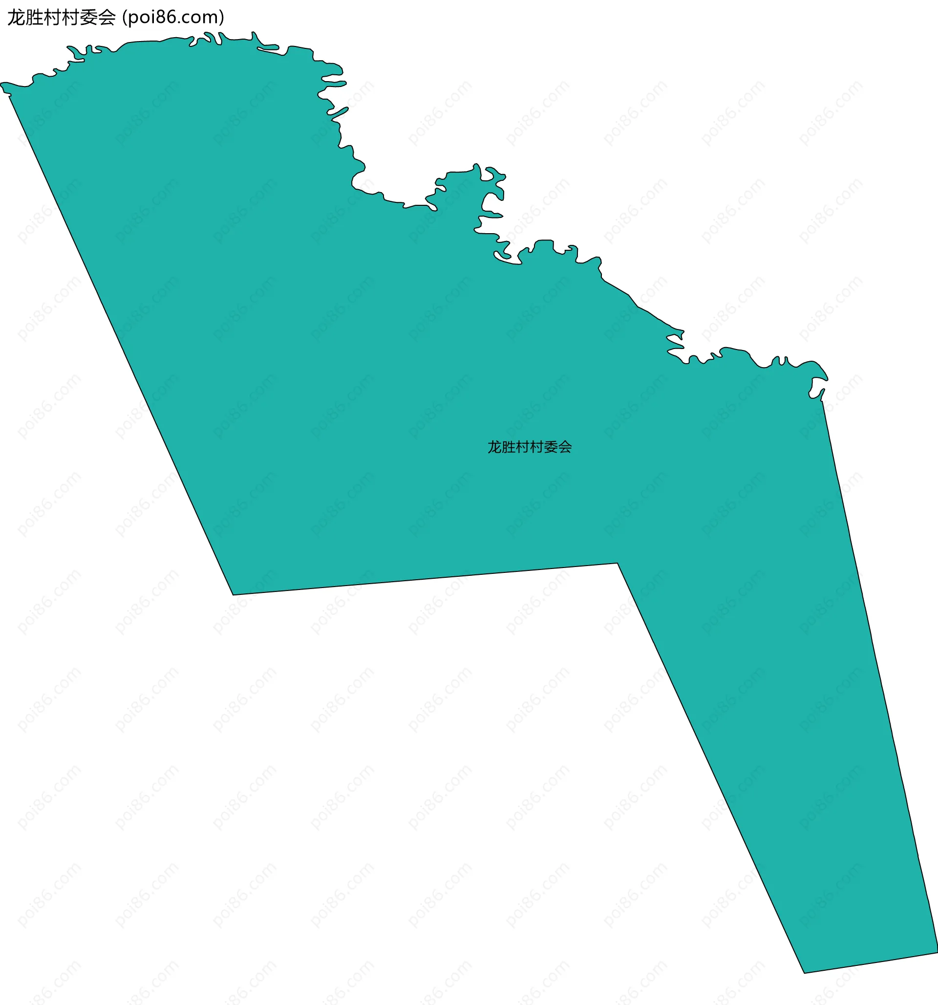 龙胜村村委会边界地图