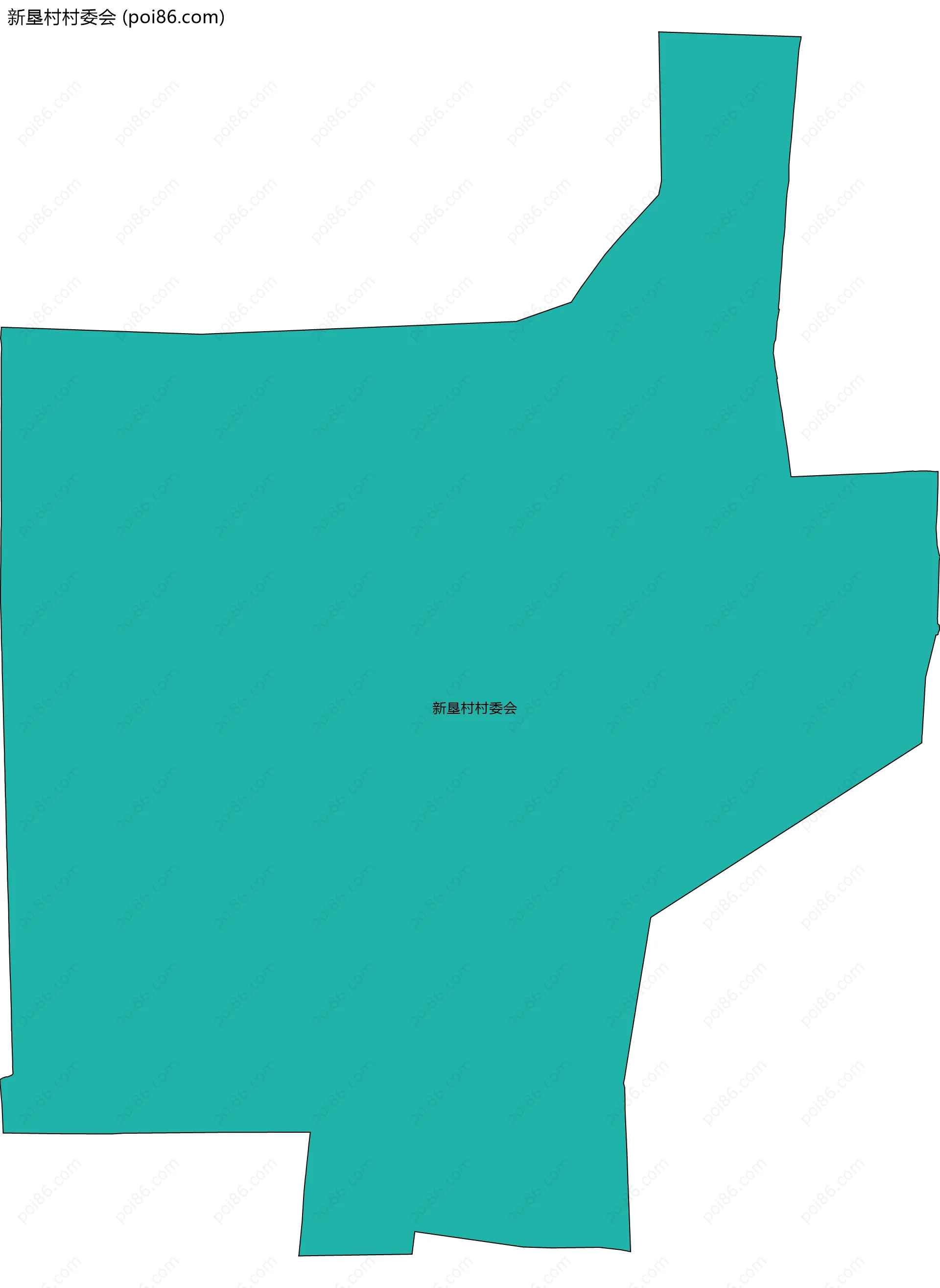 新垦村村委会边界地图