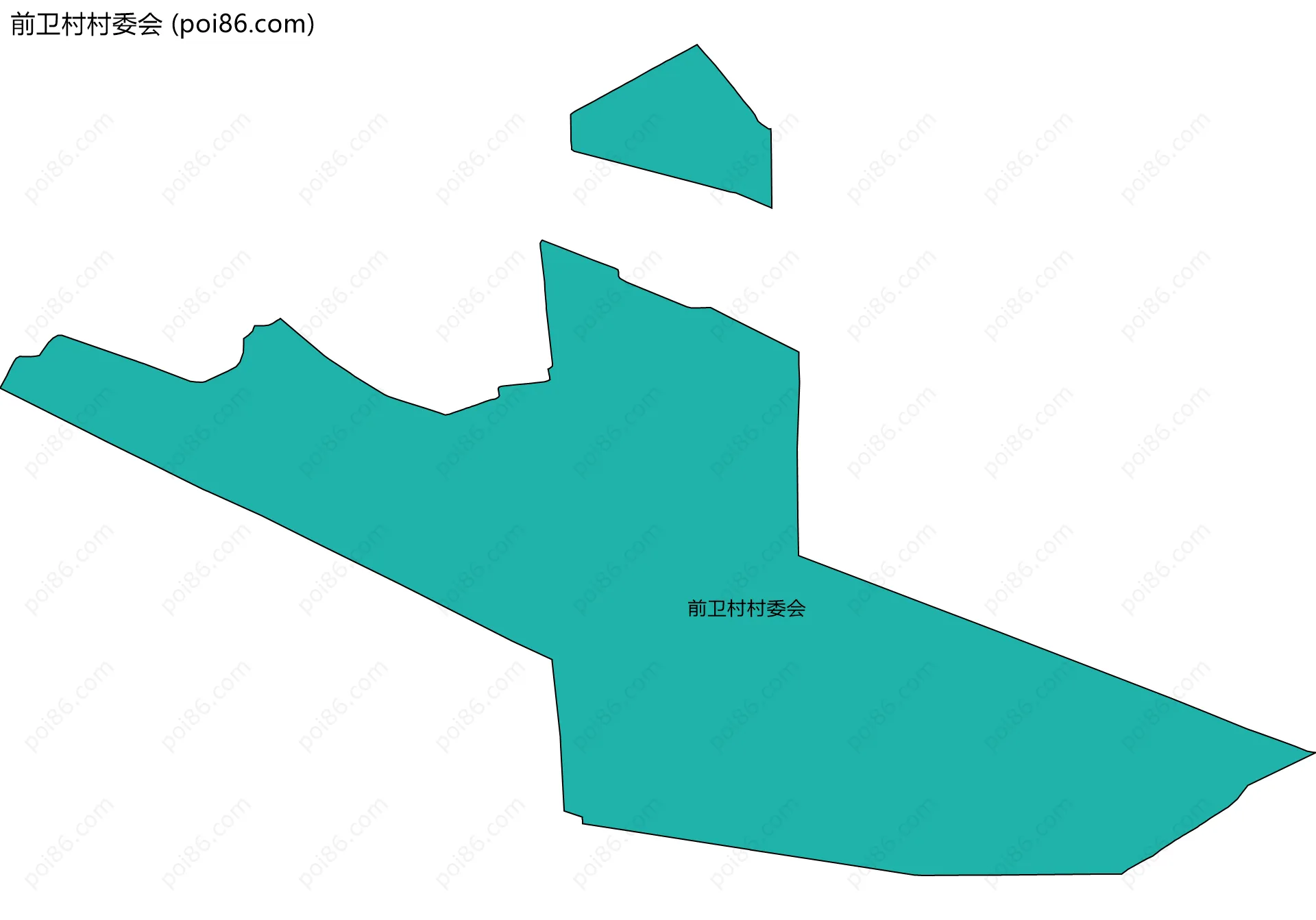 前卫村村委会边界地图