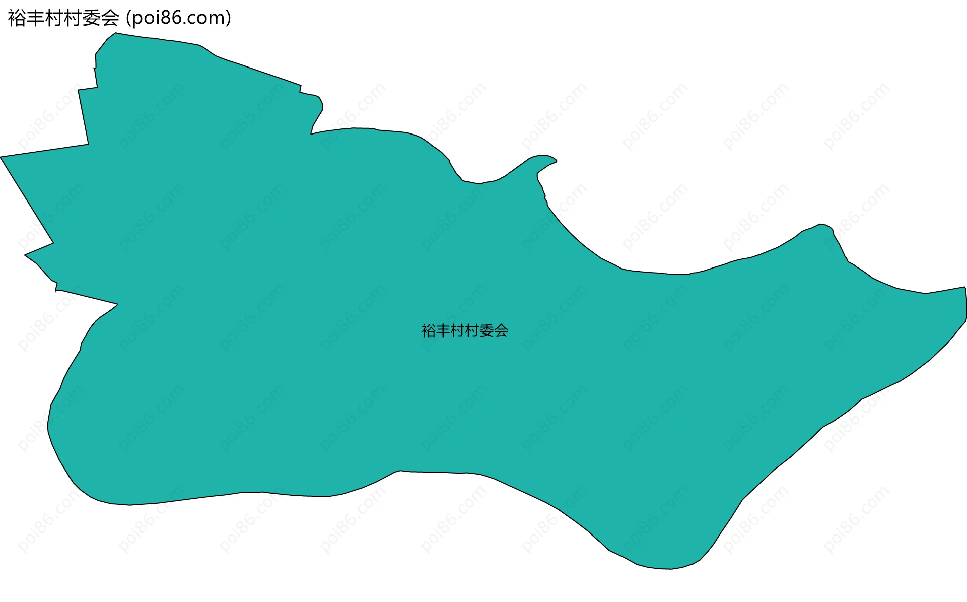 裕丰村村委会边界地图